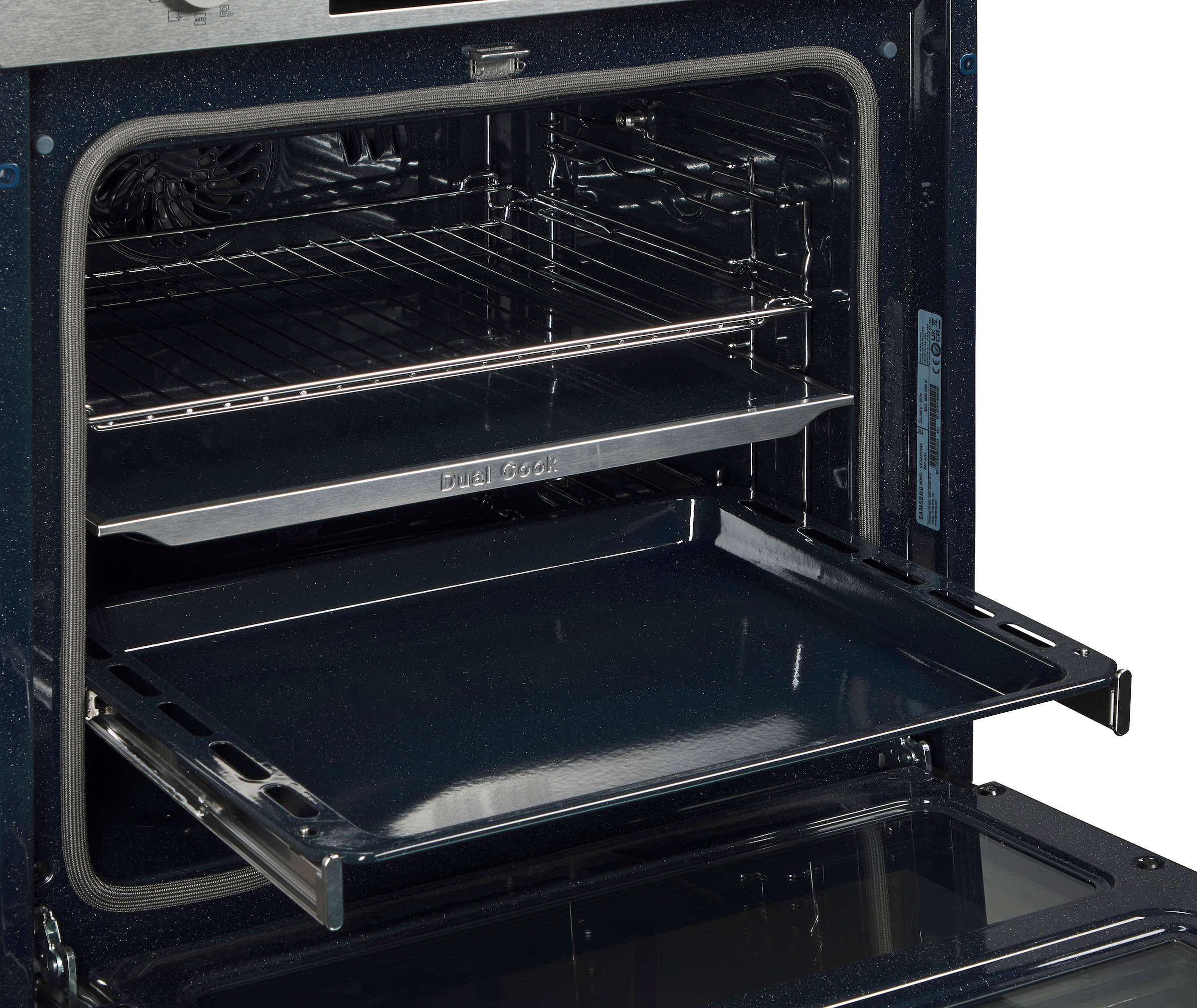 Samsung Einbaubackofen  »NV7B4550VAS/U1«, Pyrolyse-Selbstreinigung, Dual Cook Flex