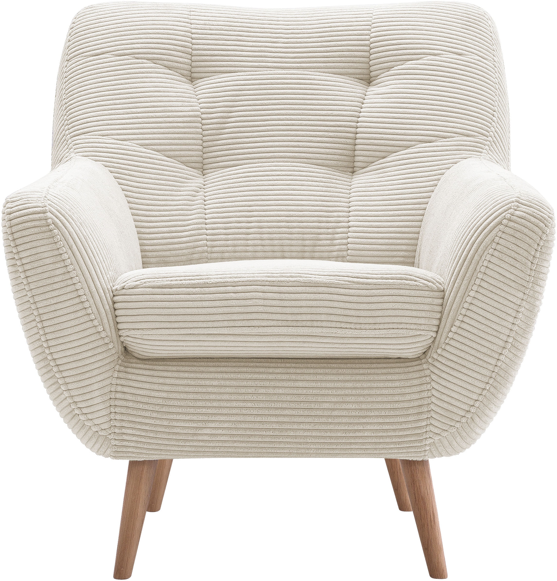 exxpo - sofa fashion Sessel »Scandi, Loungesessel mit tollem Sitzkomfort, h günstig online kaufen