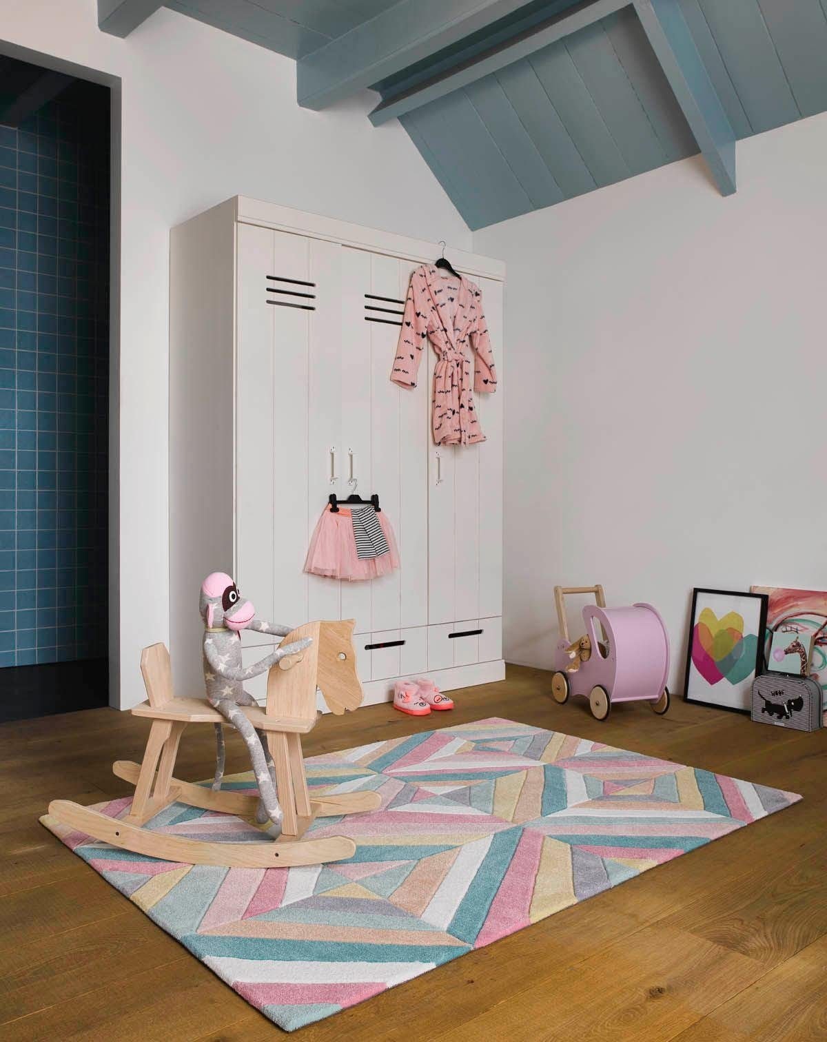 SMART KIDS Kinderteppich »Funky Kaleidoscope«, rechteckig, 9 mm Höhe, für alle Wohnräume, Konturenschnitt