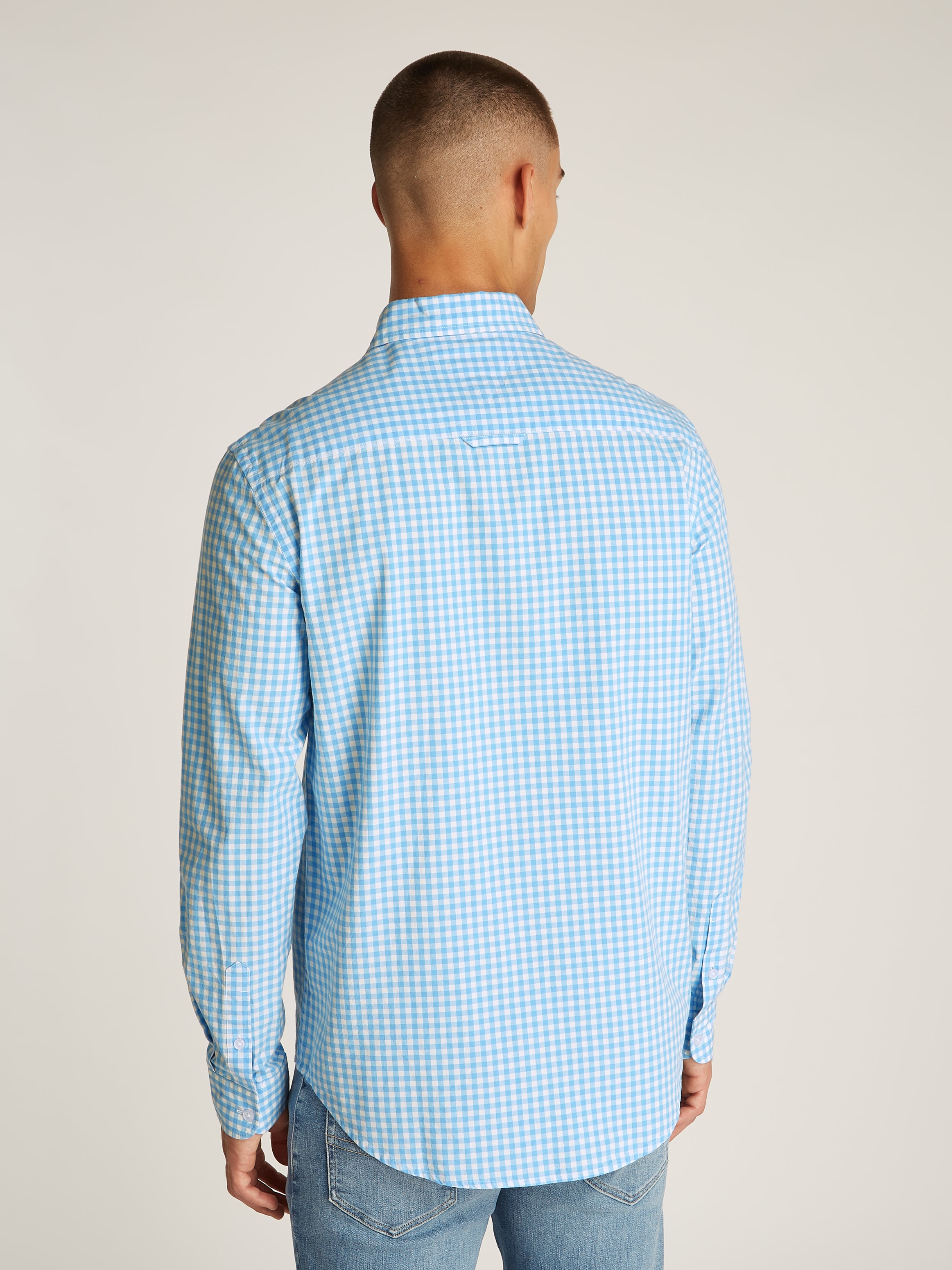 Tommy Jeans Karohemd »TJM POPLIN CHECK SHIRT«, mit Karomuster