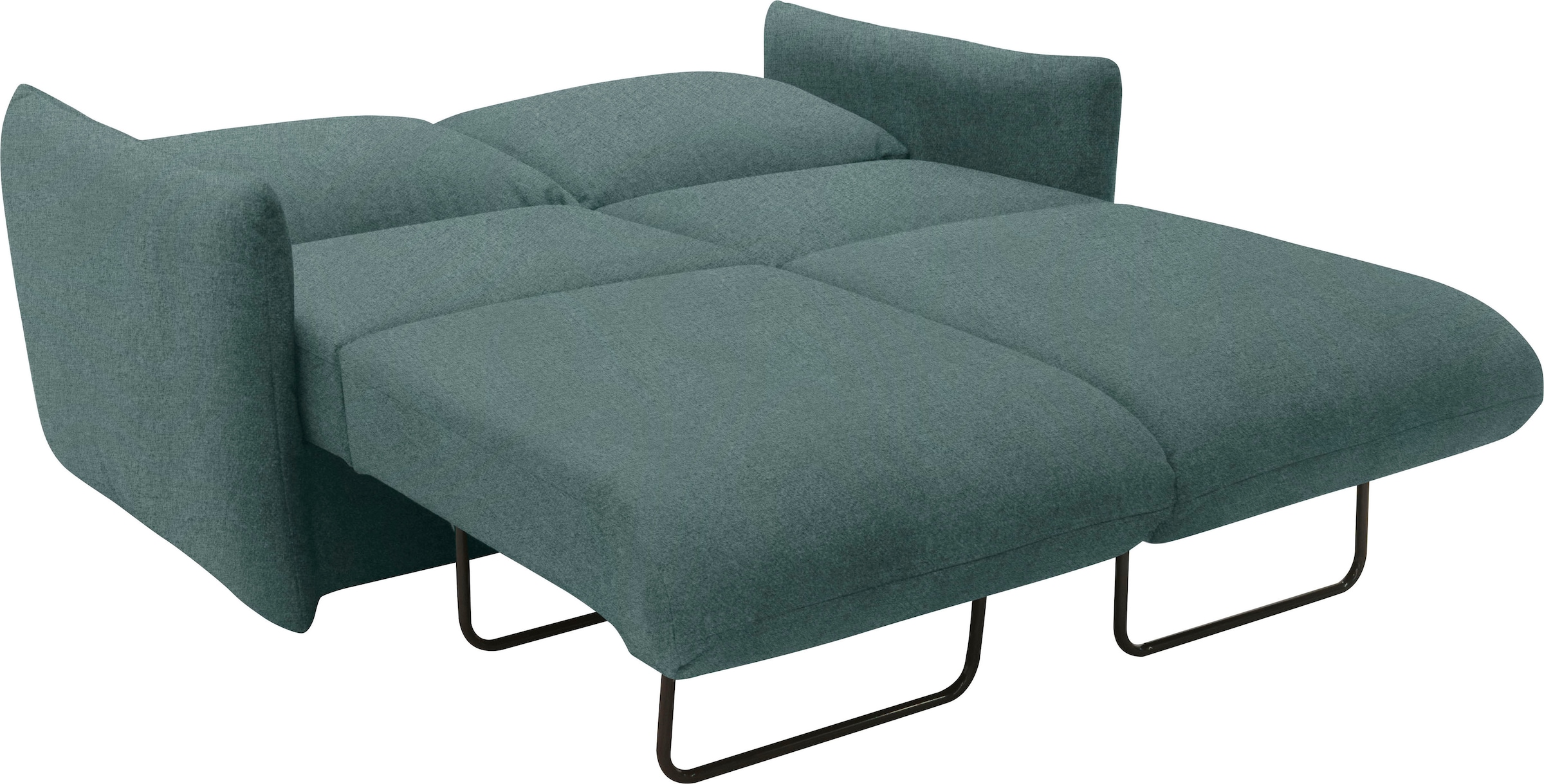 DOMO collection Schlafsofa »700023 Schlaffunktion, Federkern, 2-Sitzer, stabile Liegefläche«, Sitzflächen einzeln ausklappbar zum Schlafen, Relaxen und Entspannen