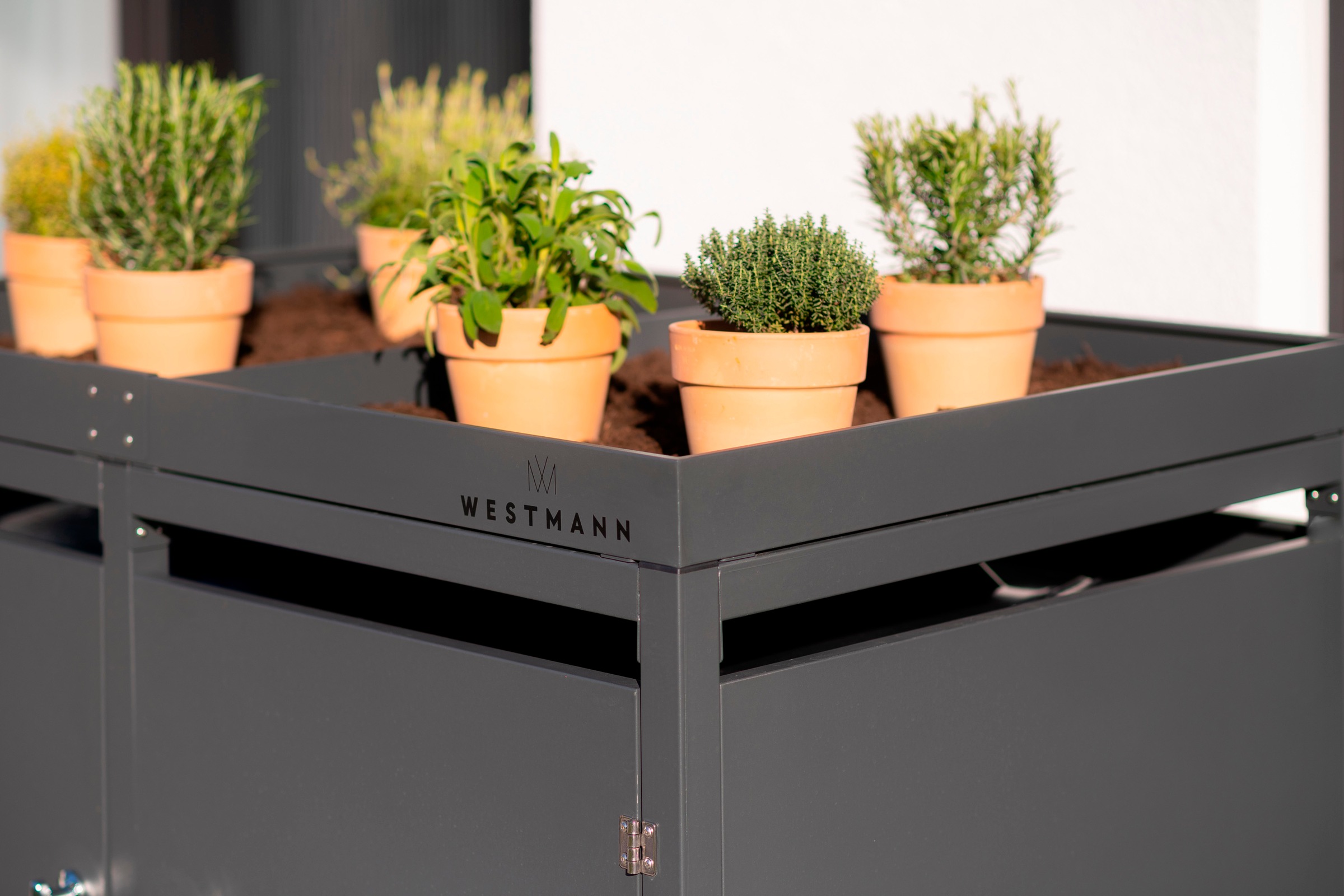 WESTMANN Mülltonnenbox »WMHHWTC-72«, für 2x240 l, BxTxH: 134x84x125 cm