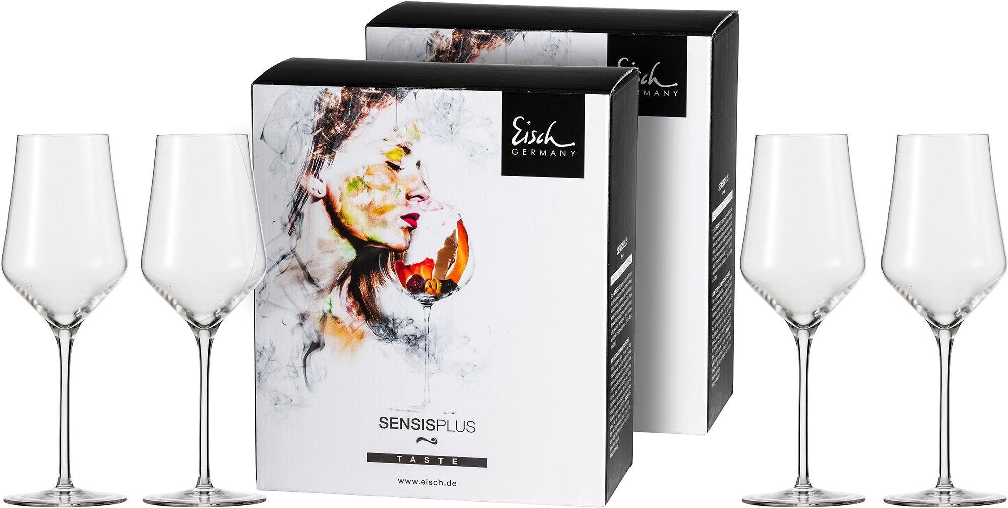 Eisch Germany Weißweinglas »Sky SensisPlus«, (Set, 4 tlg.), bleifrei, 380 ml, 4-teilig