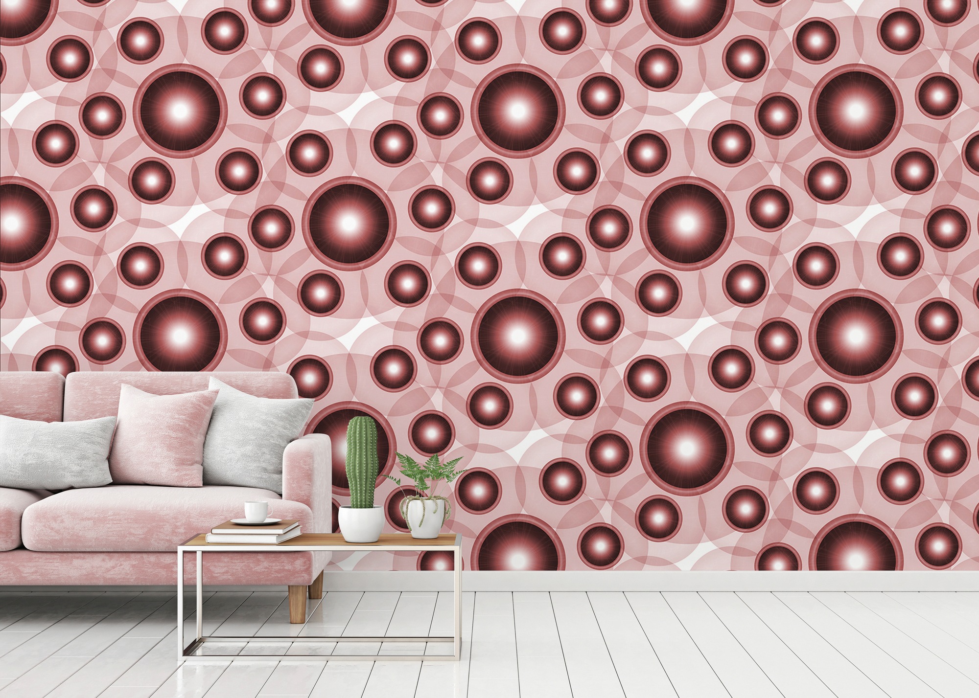 Architects Paper Fototapete »Atelier 47 Circle Artwork 1« Mit Punkten glatt günstig online kaufen