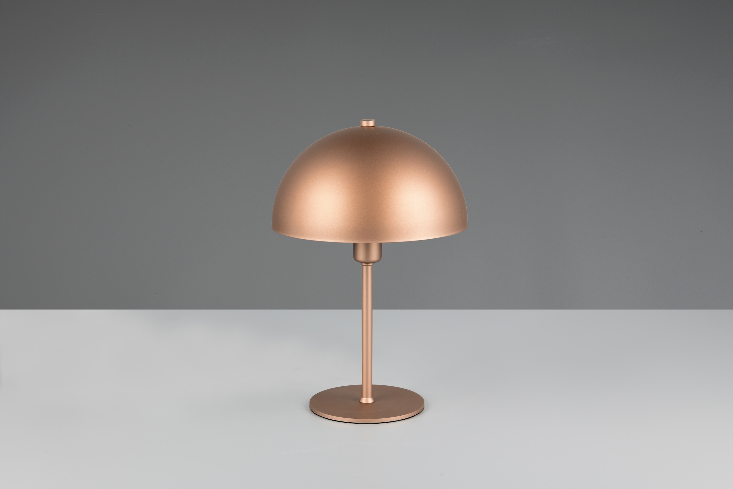 TRIO Leuchten Schreibtischlampe »NOLA, exkl. 1x E14 max 28W, Tischlampe mit Schnurschalter Höhe 31cm«, 1 flammig, Leuchtmittel E14 | Leuchtmittel wechselbar, Ø 20cm, Nachttischlampe, 180cm Anschlusskabel, Leuchtmittel wechselbar
