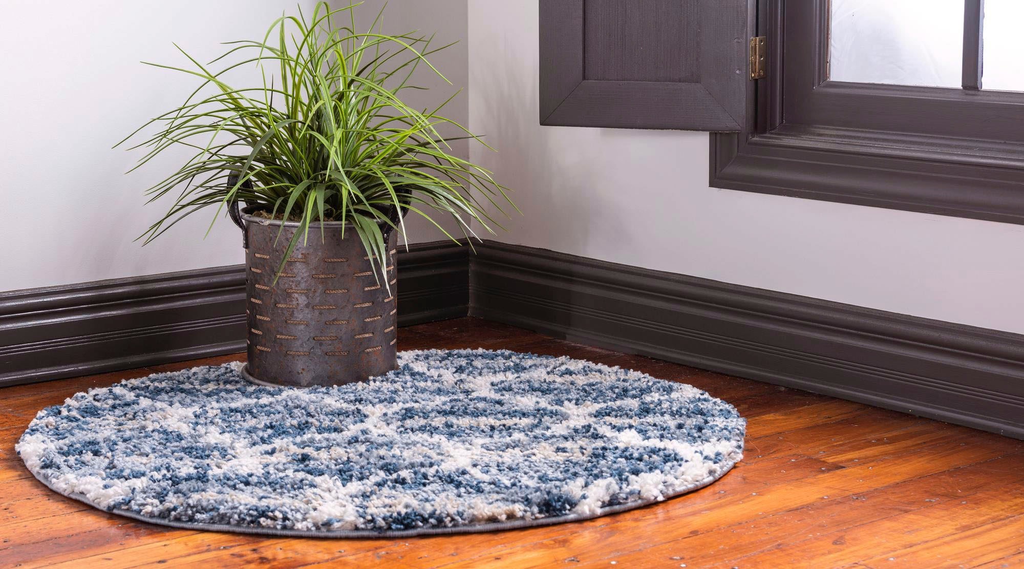 Myflair Möbel & Accessoires Hochflor-Teppich »Top Shag Lagerräumung«, rund, 32 mm Höhe, gewebt, melierte Optik, weich & kuschelig