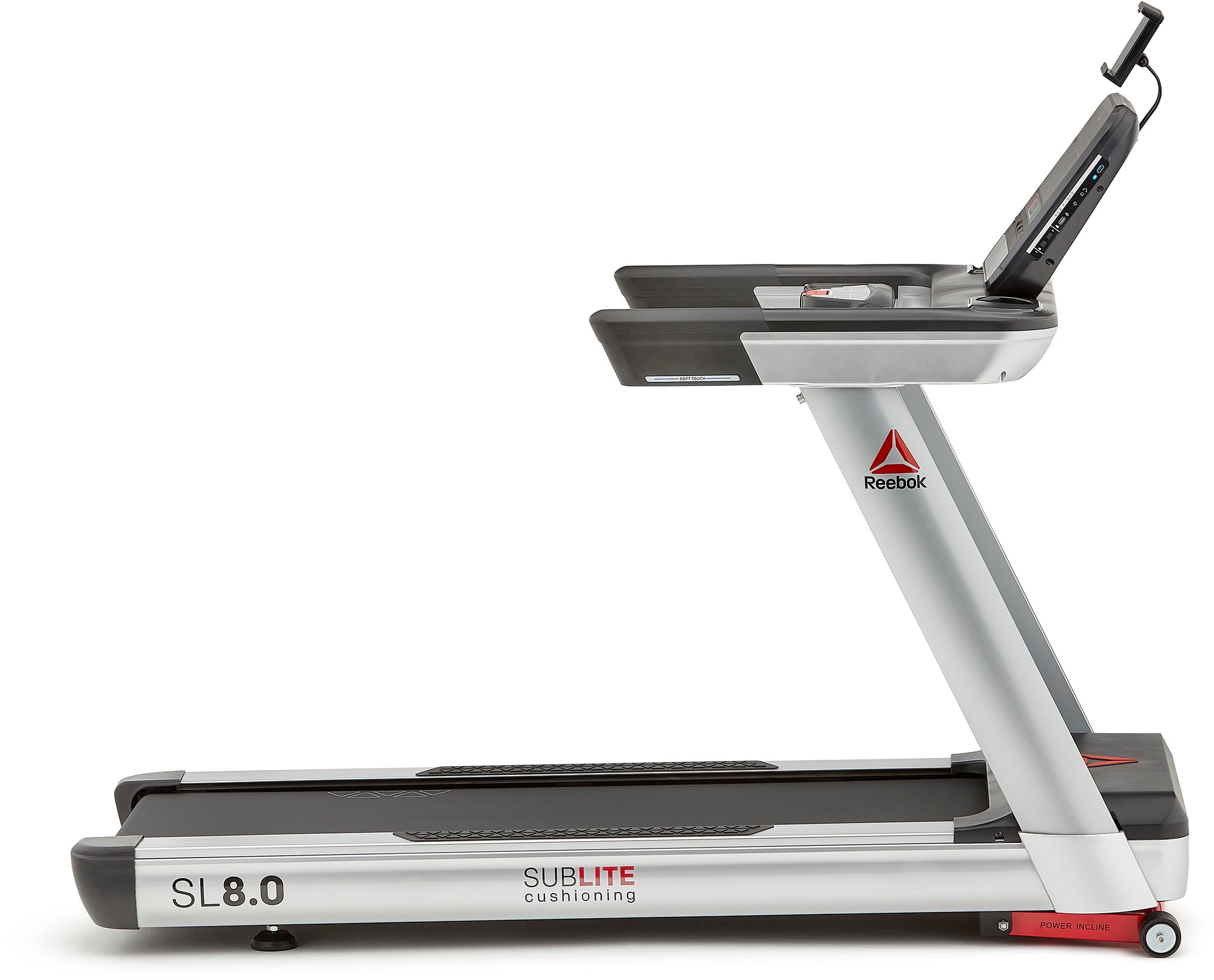 Reebok Laufband »REEBOK SL8.0«, (mit integrierten Handpulssensoren), mit Höchstgeschwindigkeit 20 km/h und integrierten Handpulssensoren