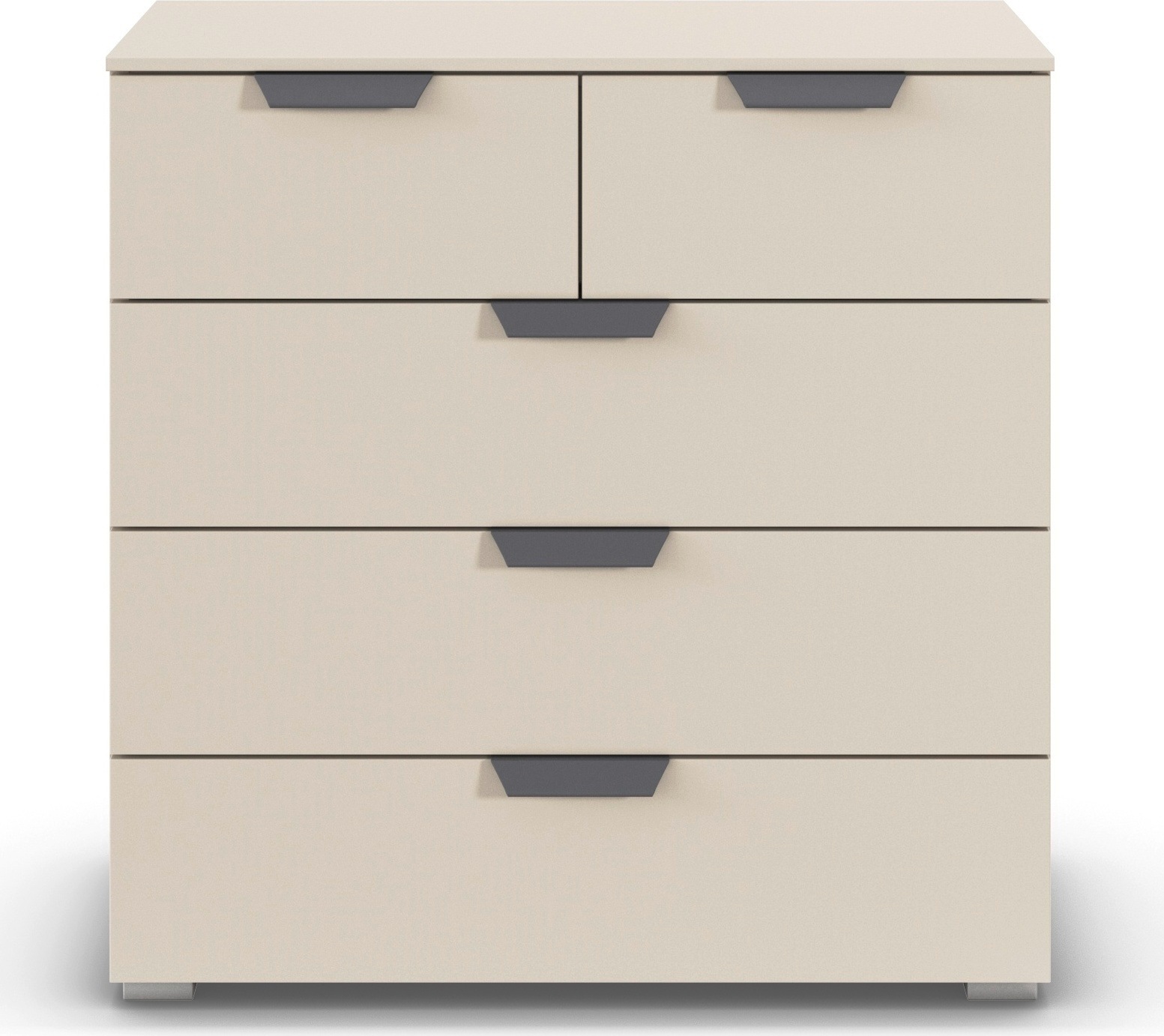 rauch Schubkastenkommode »Sideboard Schubladenkommode COSTA mit farblich passenden Metallgriffen« in 2 Griff-Farben, Breite 80 cm,  fünf praktische und geräumige Schubladen MADE IN GERMANY