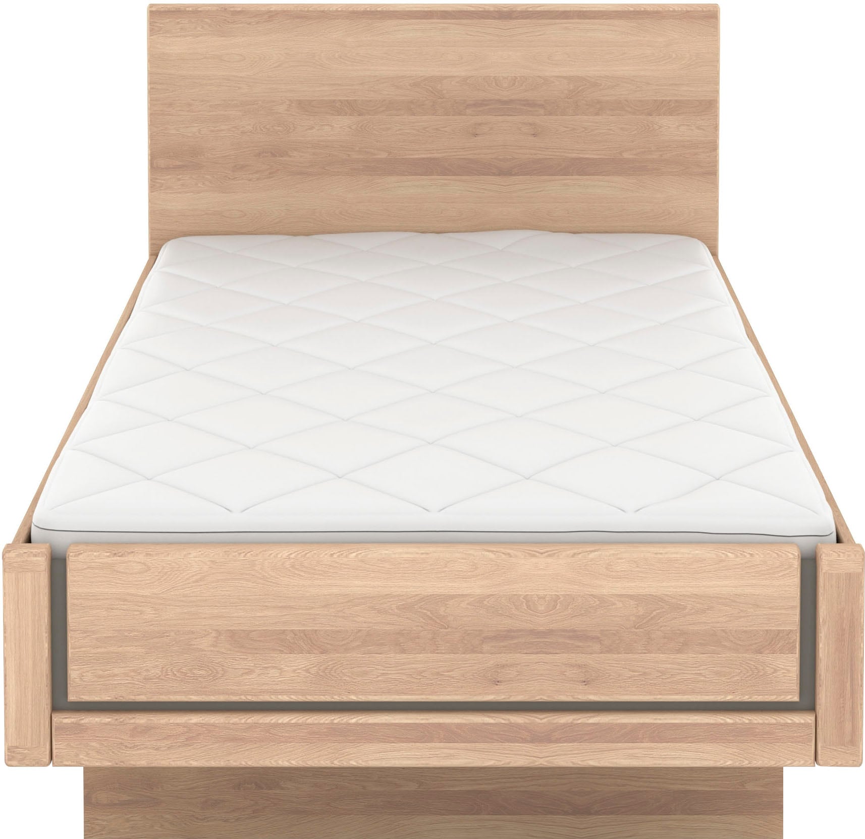 Musterring Holzbett »Sorrent, Bettgestell, Bettrahmen, teilmassiv Eiche« MADE IN GERMANY,  Eiche teilmassiv, Liegehöhenverstellung, in schwebender Optik