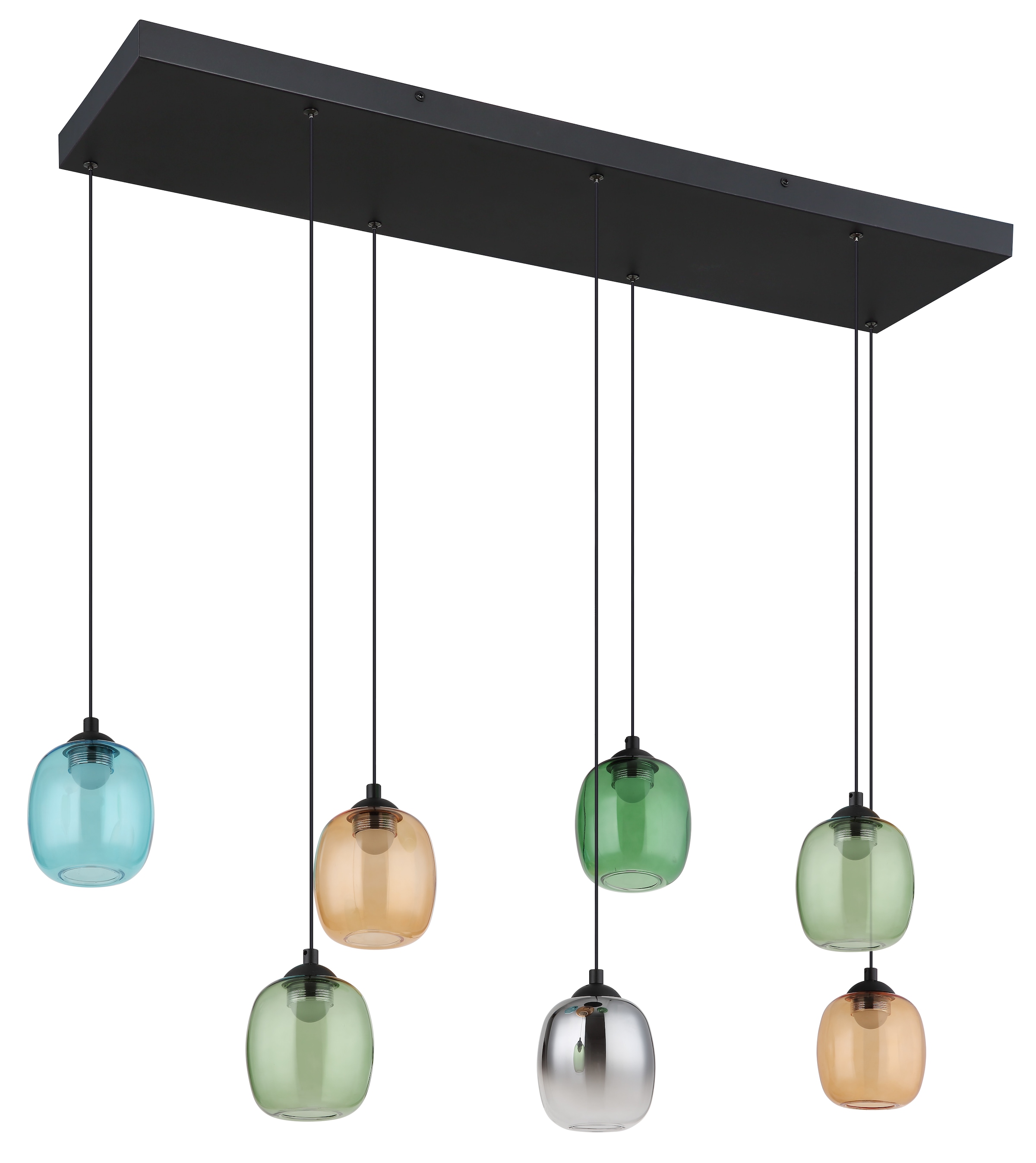 NOWA LED-Hängeleuchte »MINARA« LED-Modul 1 Stk. Warmweiß Gläser, Hängelampe günstig online kaufen