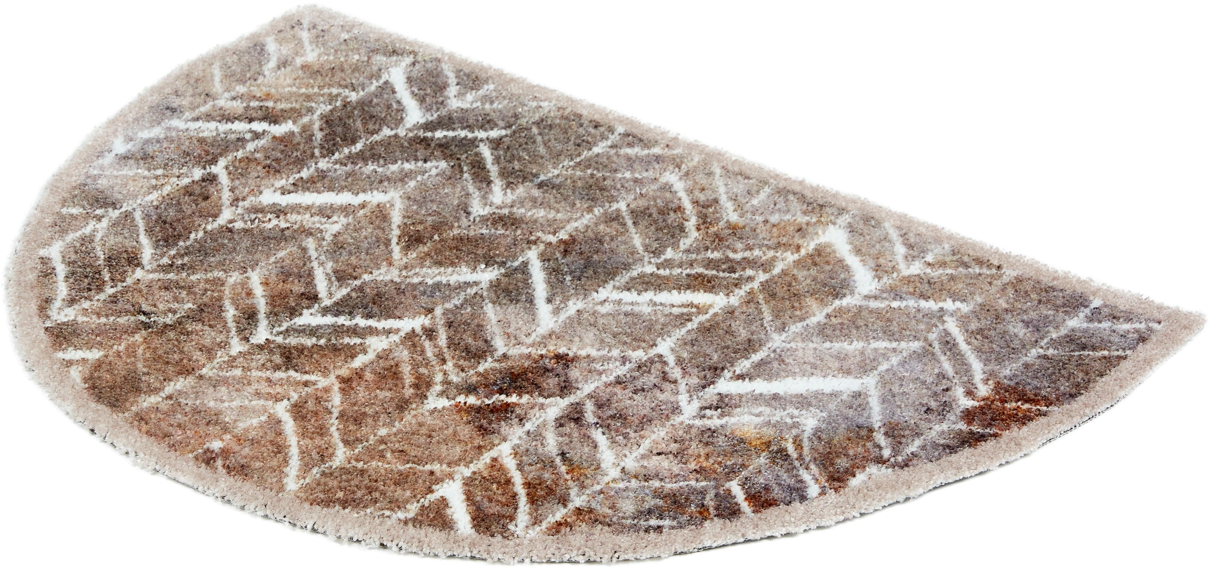 ASTRA Fußmatte »Pure&Soft 018«, halbrund, 7 mm Höhe, Sauberlaufmatte, weiche Oberfläche, waschbar, rutschfest