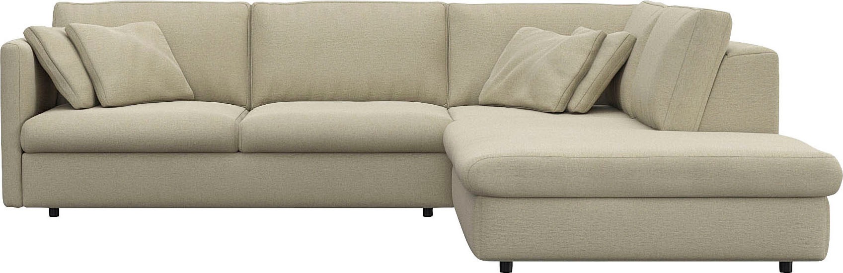 FLEXLUX Ecksofa »Lovane, elegant und zeitlos, bequem, L-Form«, Weich & ansc günstig online kaufen