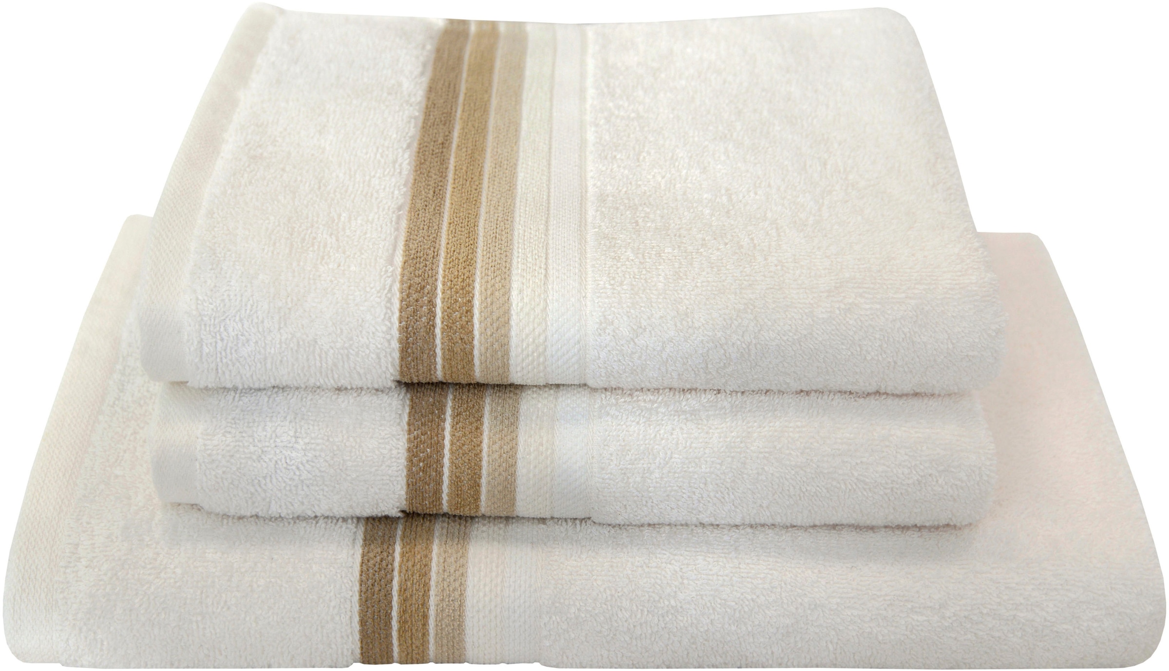 Dyckhoff Handtuch Set »Chenille«, Set, 3 tlg., Frottier, Set beinhaltet: 2x günstig online kaufen