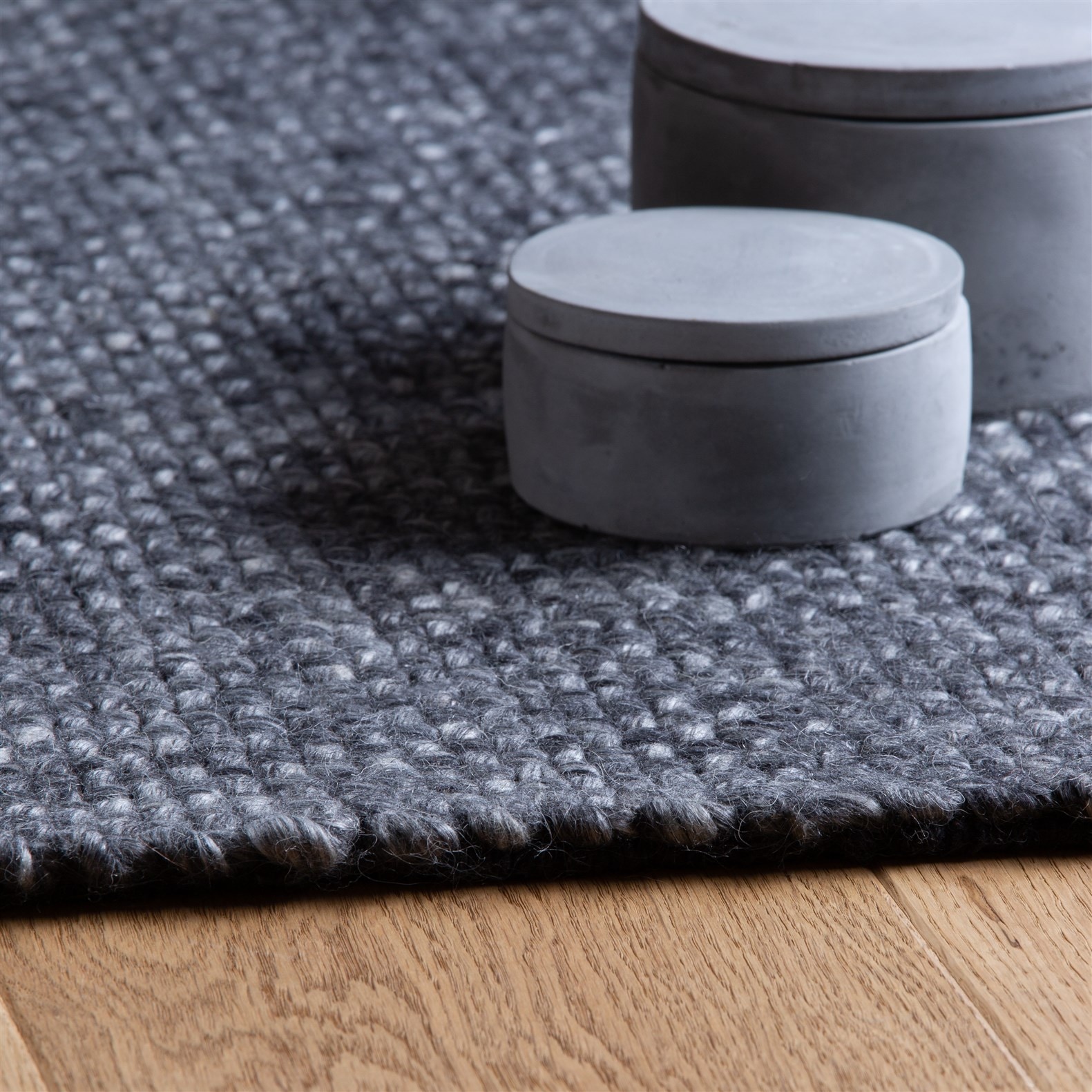 Kayoom Teppich »Pixy 525« rechteckig 15 mm Höhe Kurzflor, Handgewebt, Modernes Muster, Uni, Wolle, Viskose