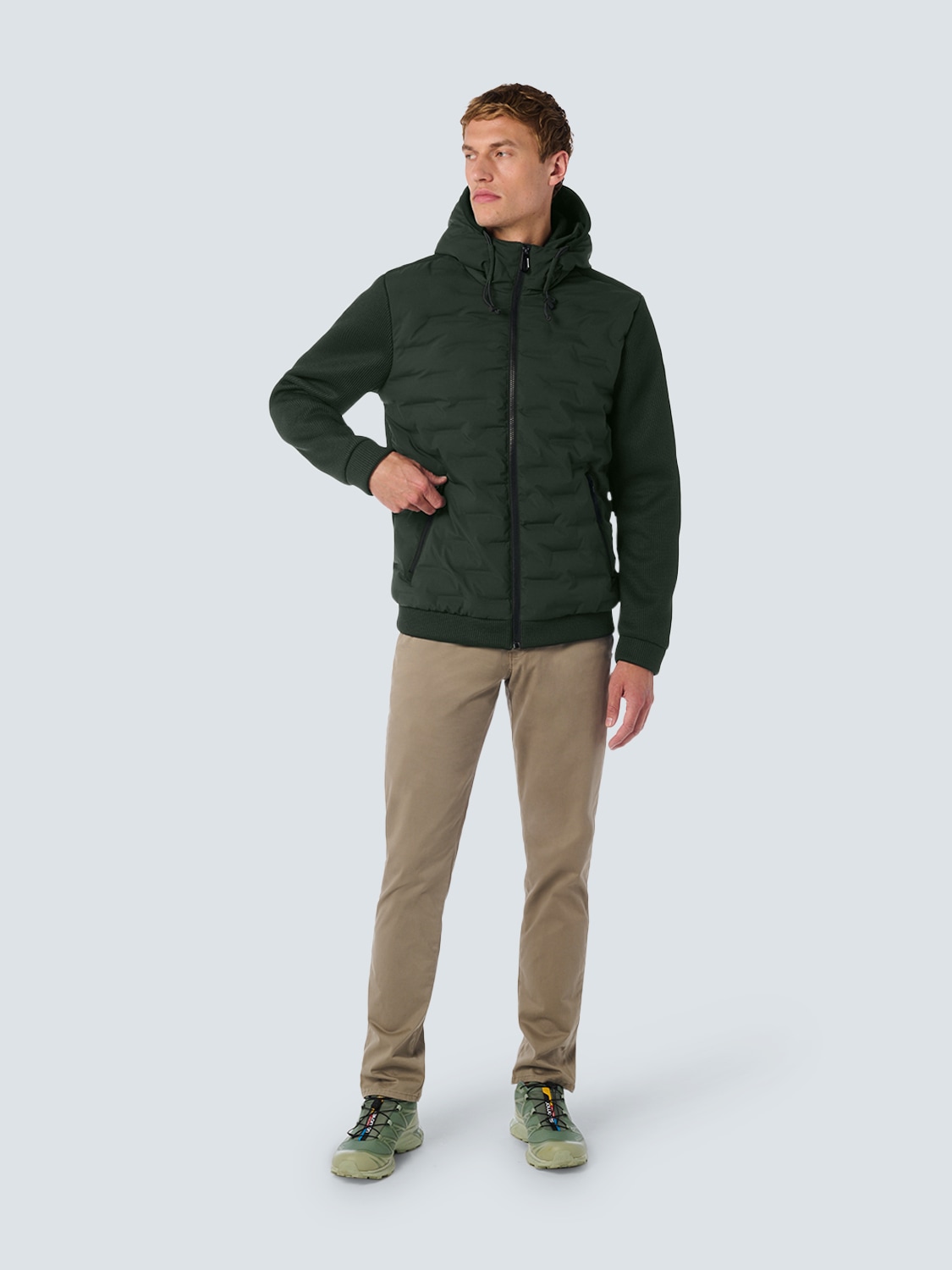 NO EXCESS Softshelljacke »No Excess Versiegelte Jacke mit Kapuze«