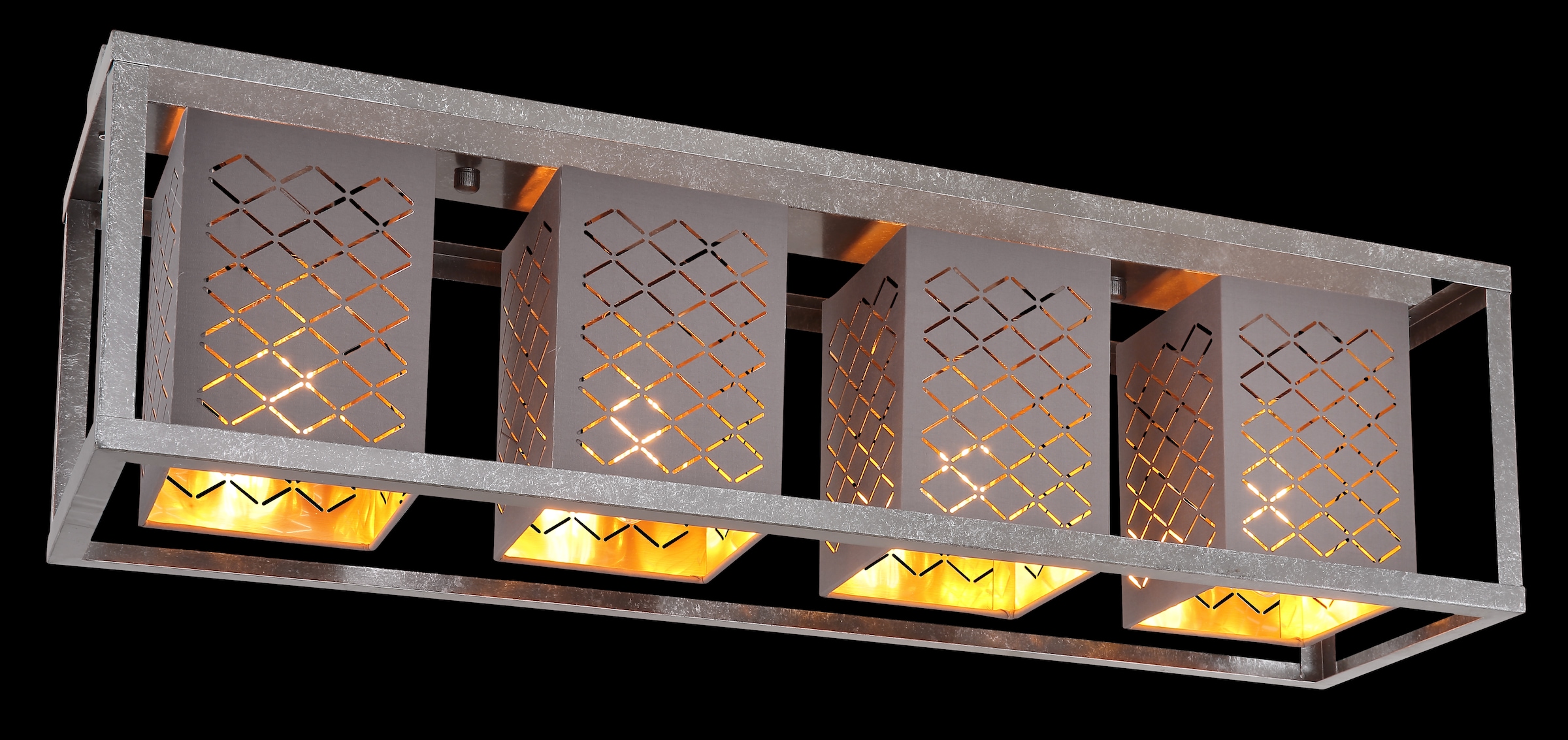 GLOBO LIGHTING Deckenleuchte »THOMAS« E27 1 Stk. Deckenlampe/silberfarben/antik/Dekorstanzung/Wohnbereich