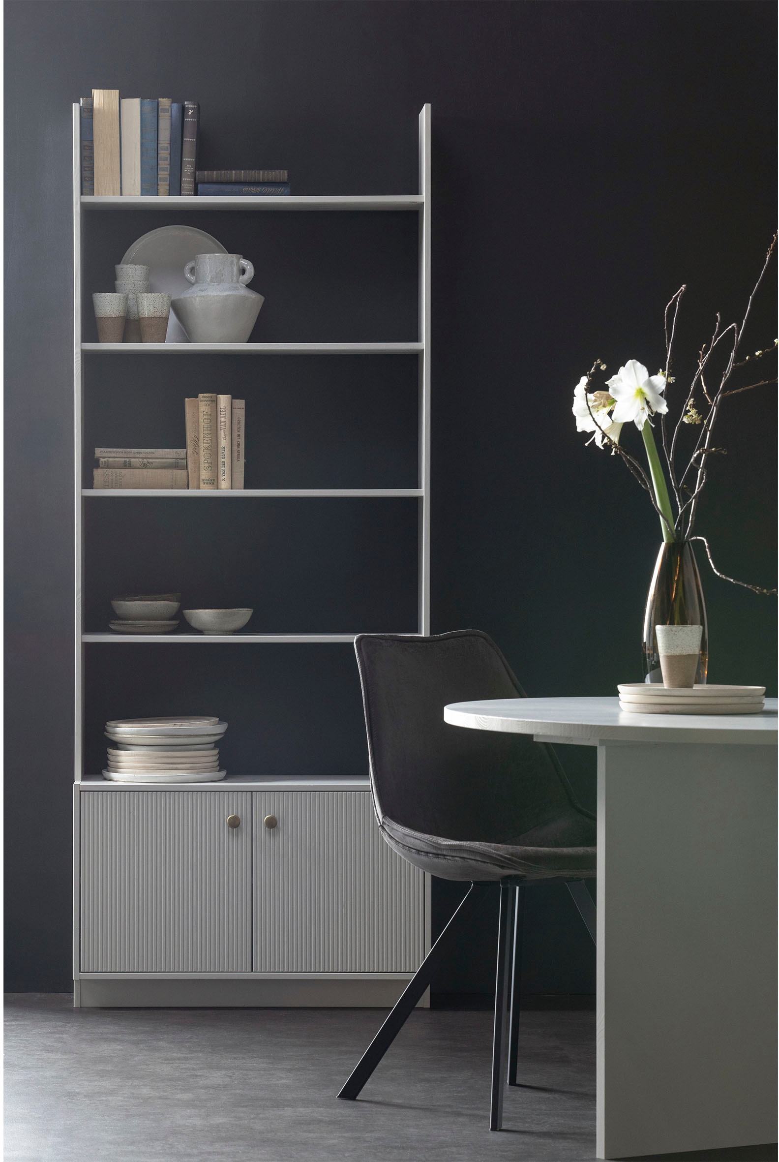 WOOOD Mehrzweckregal »Madu«, aus Kiefernholz und Metall, Breite 80 cm