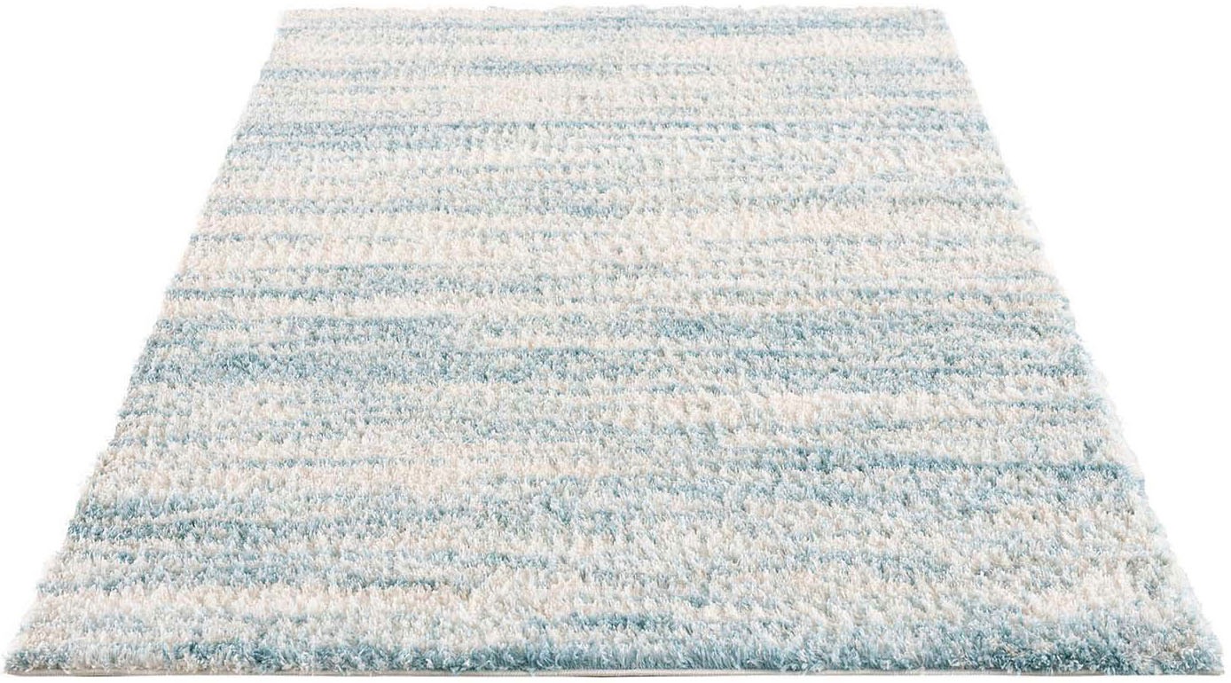 Carpet City Hochflor-Teppich »Pulpy 524«, rechteckig, 30 mm Höhe, besonders weich, Meliert, ideal für Wohnzimmer & Schlafzimmer
