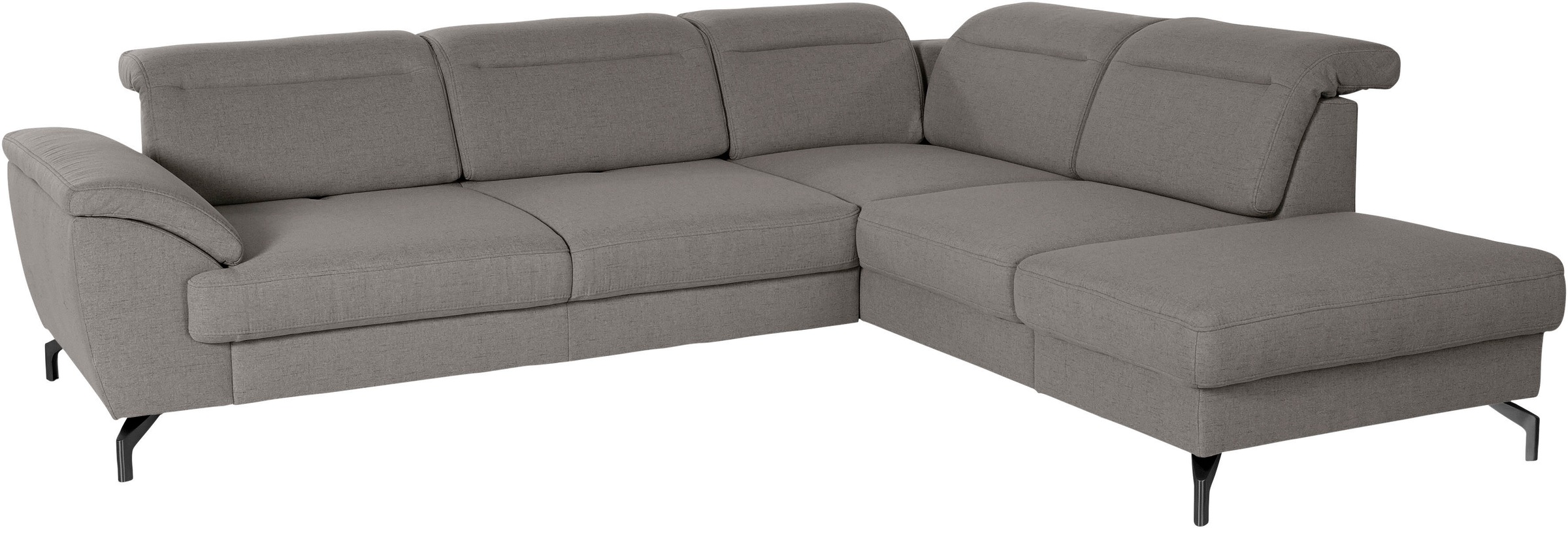 sit&more Ecksofa »Percy L-Form«, 12 cm Fußhöhe, Sitztiefenverstellung, wahl günstig online kaufen