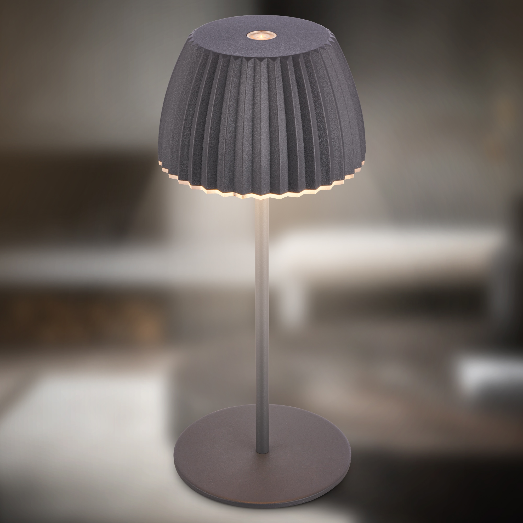 Briloner Leuchten LED Tischleuchte »Akku LED Tischleuchte, mini, anthrazit«