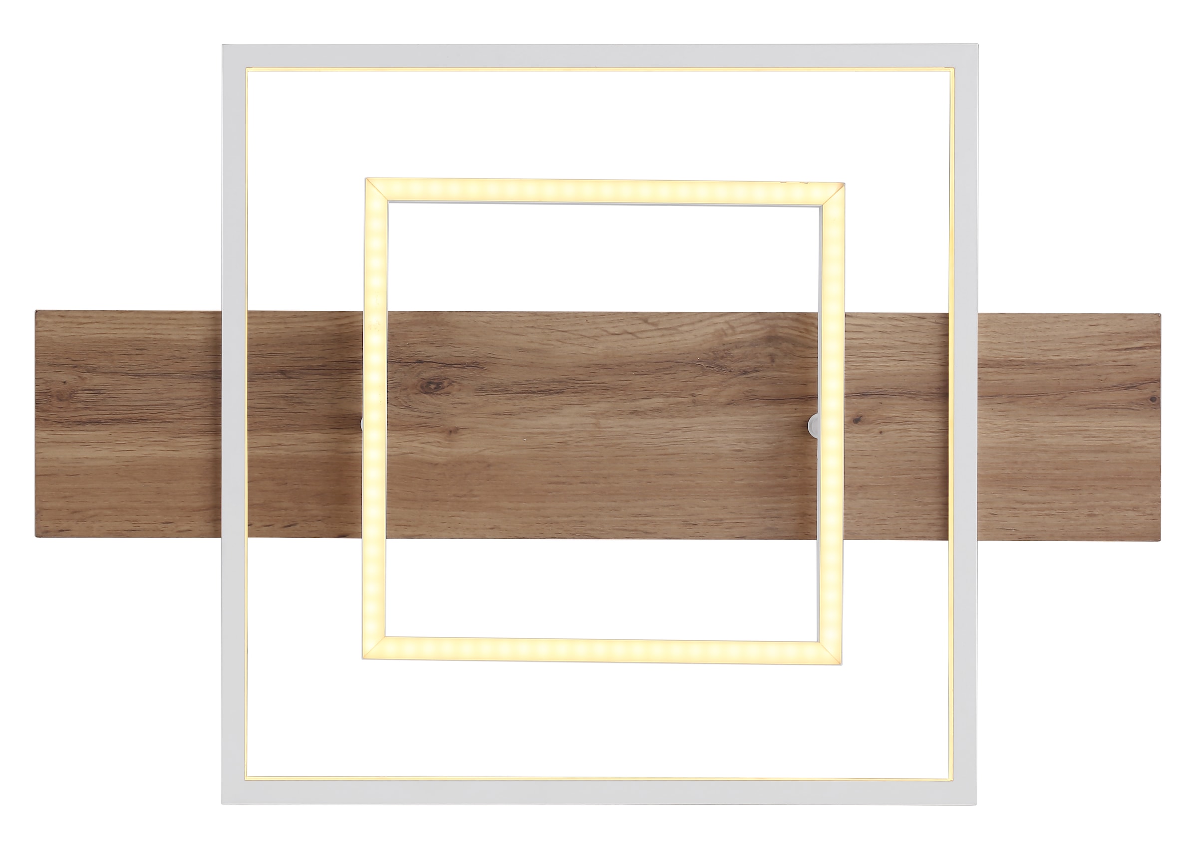 GLOBO LIGHTING LED Deckenleuchte »VANNI« LED-Modul Warmweiß Deckenlampe/Wohnzimmer/Schlafzimmer/modern/Holz