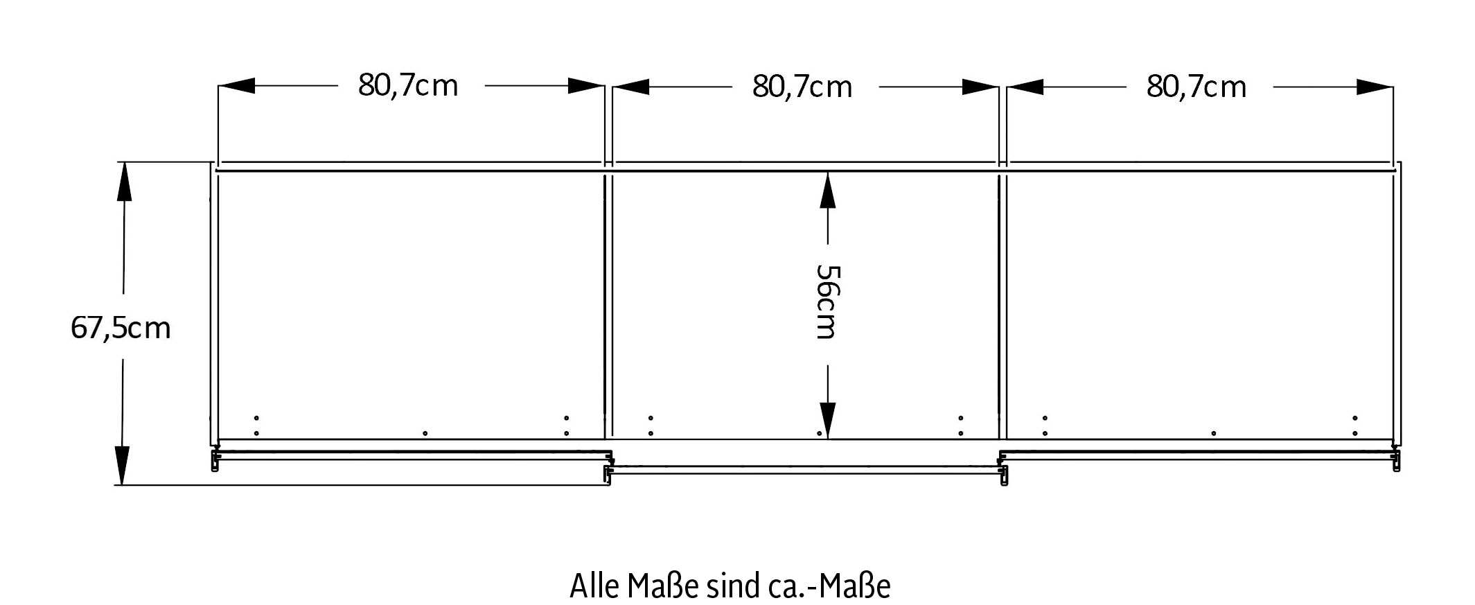 STAUD Schwebetürenschrank »Sinfonie Plus, edles Design in hochwertiger Qualität, Made in Germany« Mit Spiegeltüre und vier verschiedenen Ausstattungsvarianten