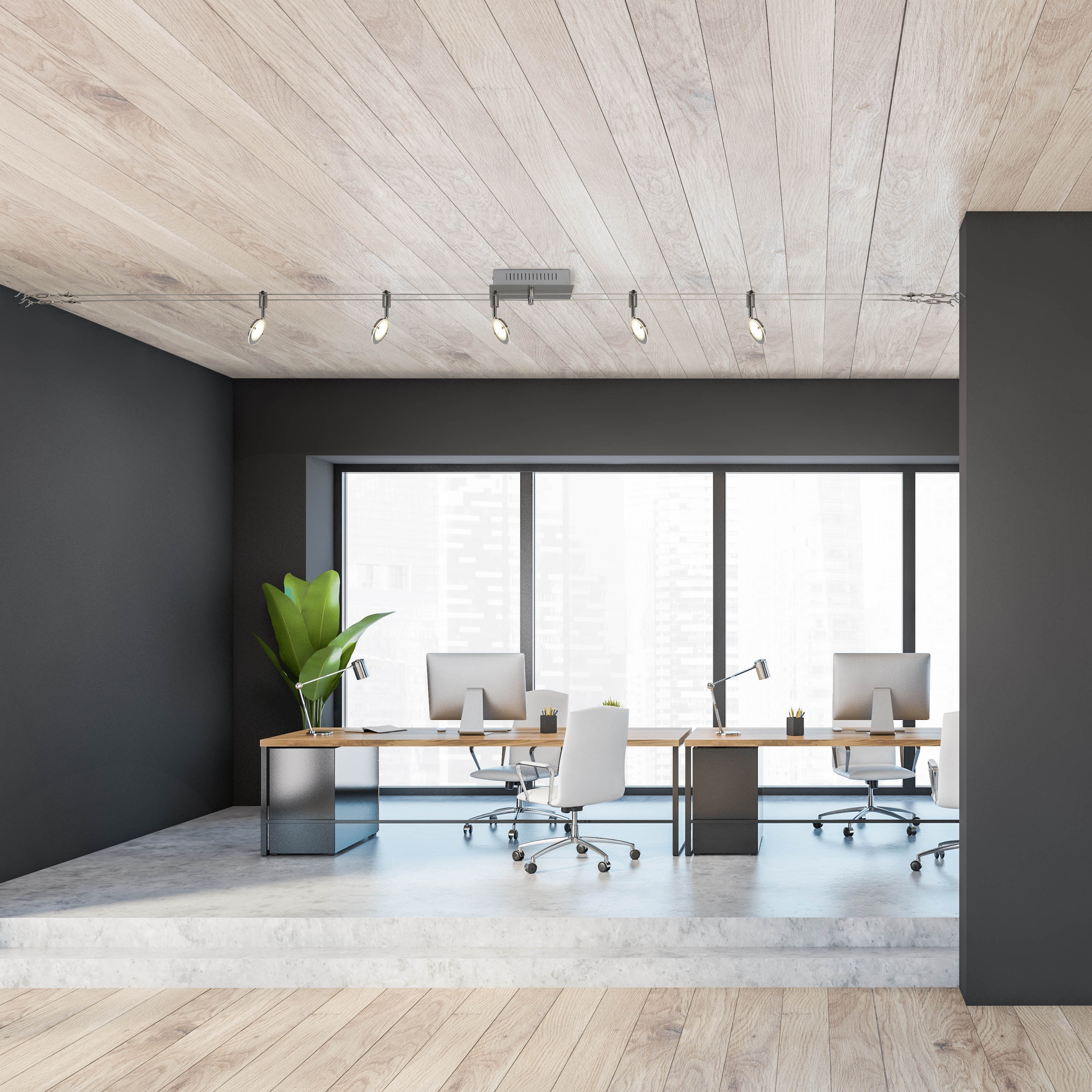 näve LED Deckenleuchte »Tony«, 5 flammig, Leuchtmittel LED-Board | LED fest integriert, individuell einstellbar, incl. 5x 4W LED, Energieeffiziensklasse G