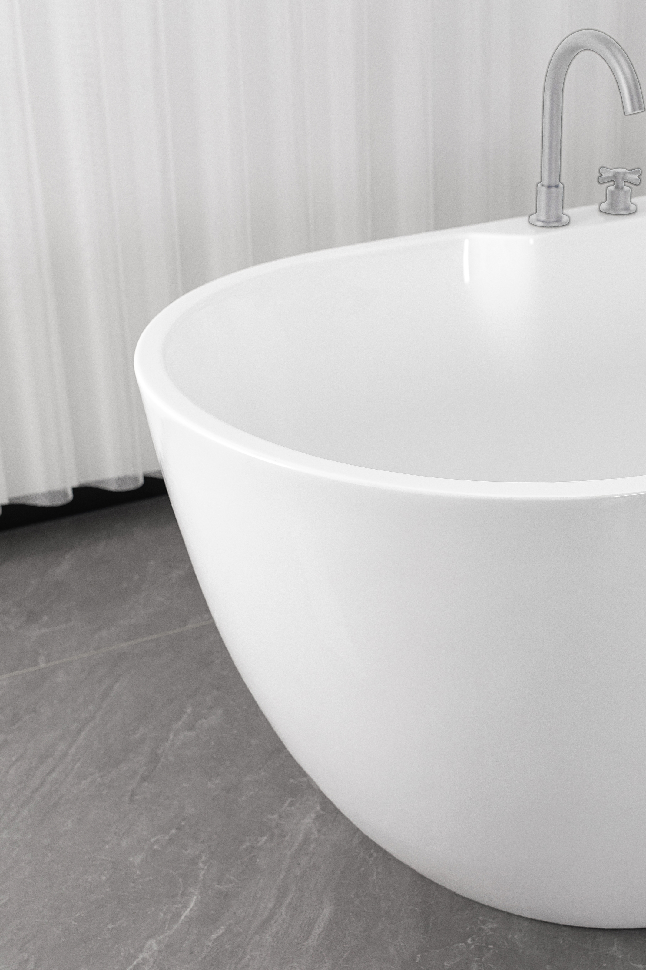 Sanotechnik Badewanne »ARUBA«, 170x75x58 cm, inklusive chromfarbener Armatur