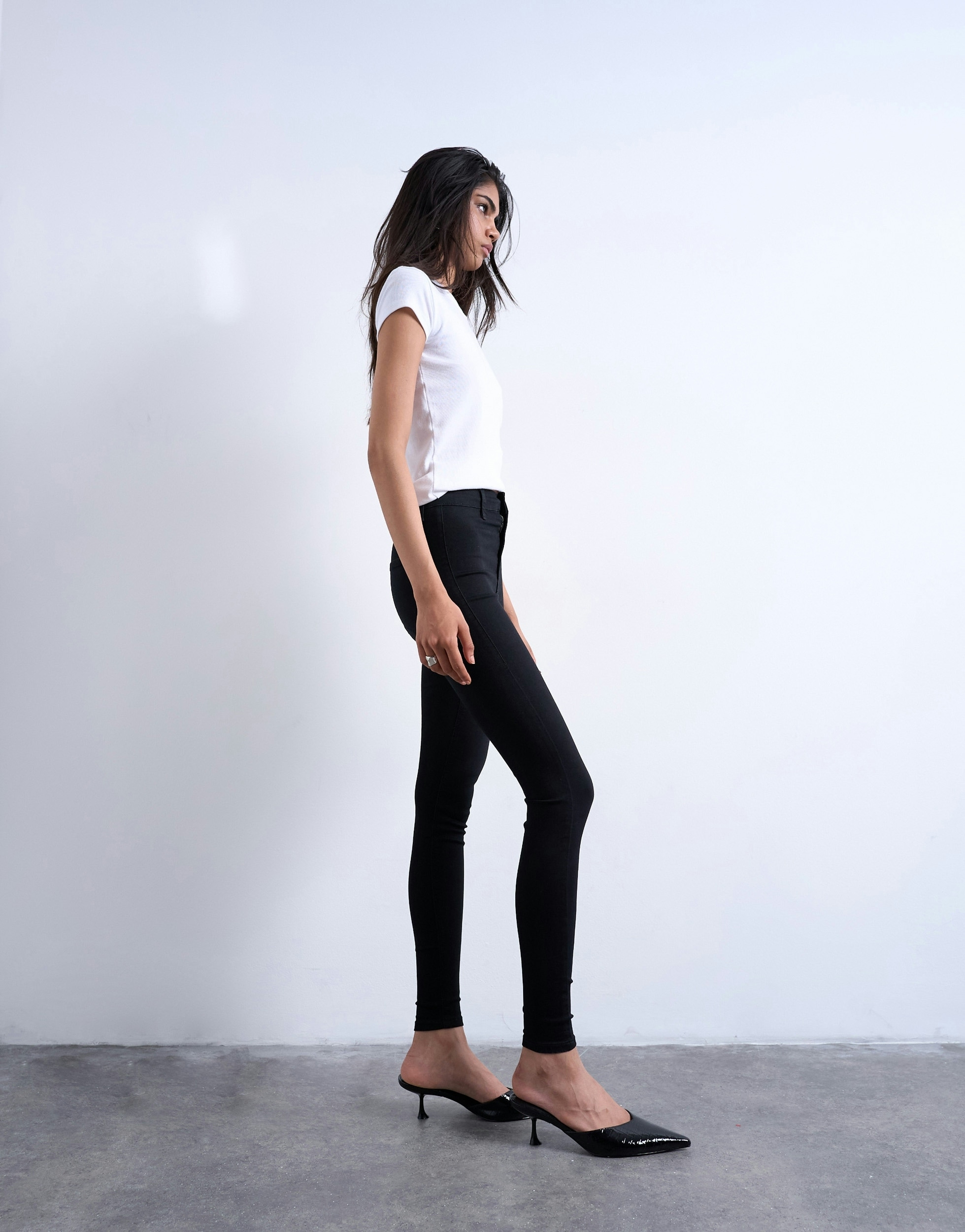 TOPSHOP Skinny-fit-Jeans »TSJONI HR SKINNY DNM JEANS BL NOOS« Baumwollmischung, skinny fit