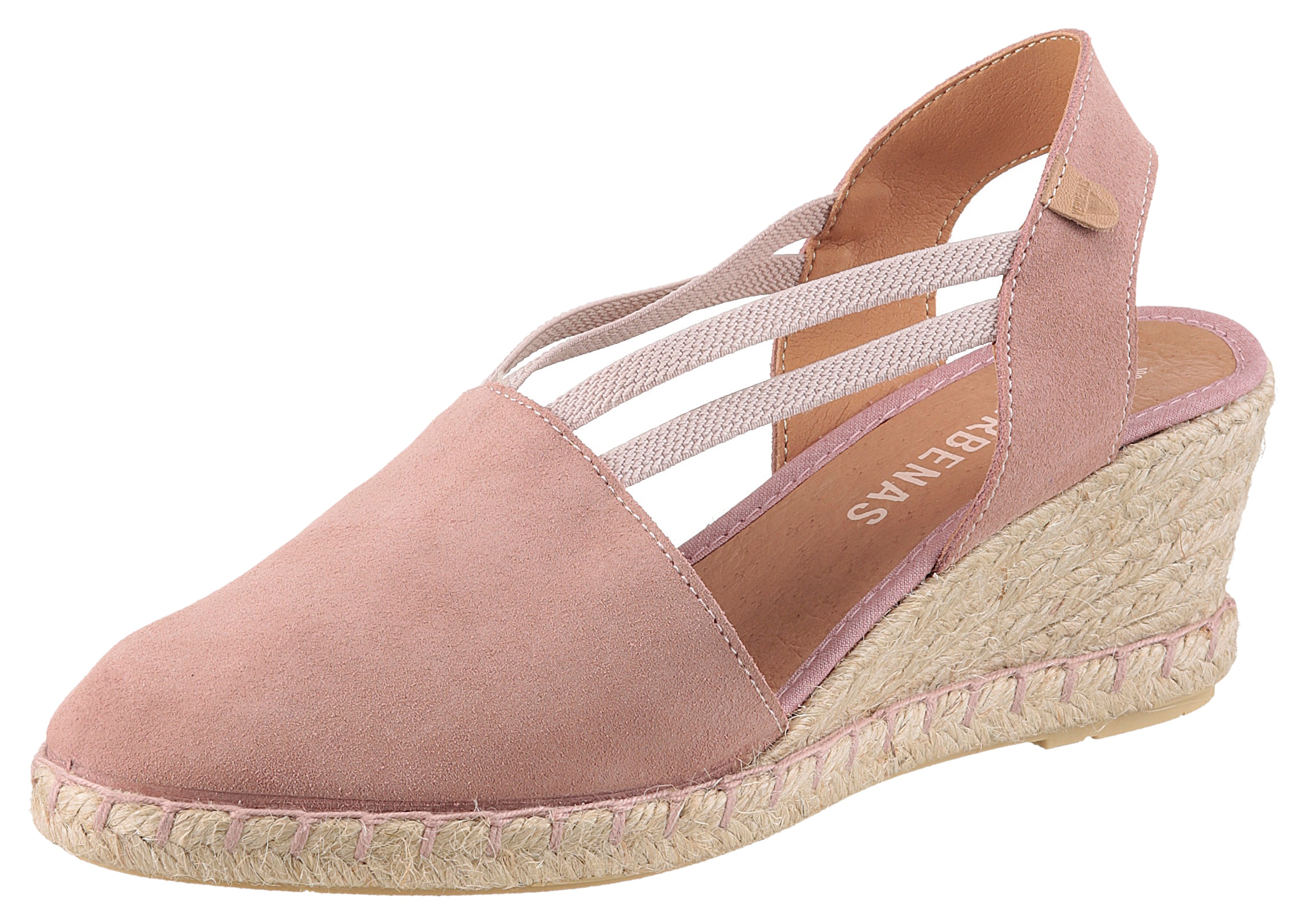 VERBENAS Sandalette »Maika Serraje«, Sommerschuh, Sandale, Keilabsatz, mit Jutebesatz