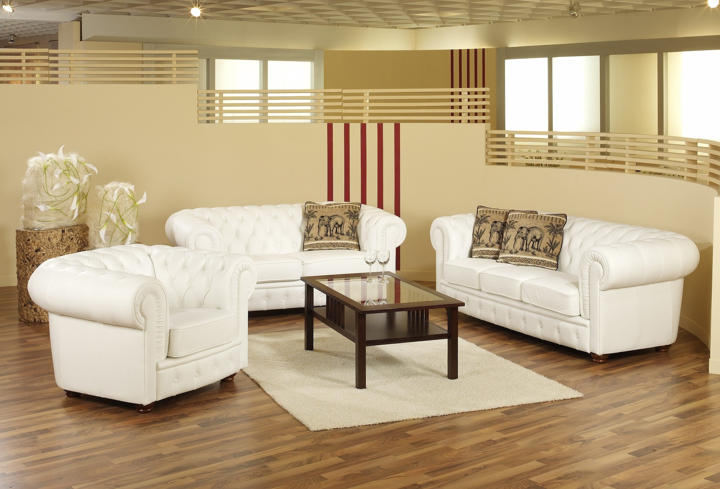 Max Winzer® Chesterfield-Sofa »Windsor klassisch, modern und Retro Sofa, hoher Sitzkomfort,«, mit edler Knopfheftung, 2-Sitzer oder 3-Sitzer