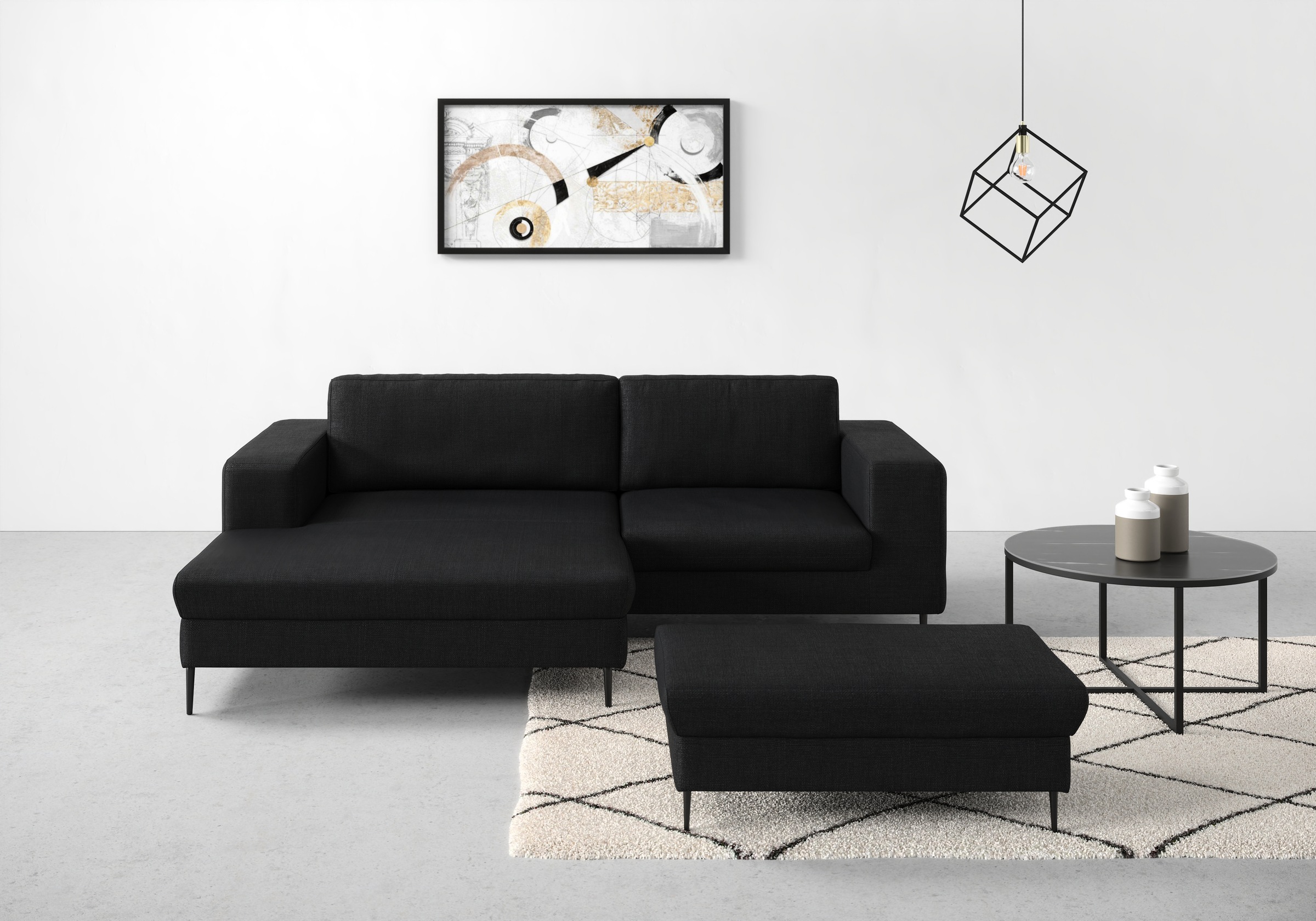 DOMO collection Ecksofa »Modica kompakt und elegant, Breite 244, L-Form«, m günstig online kaufen