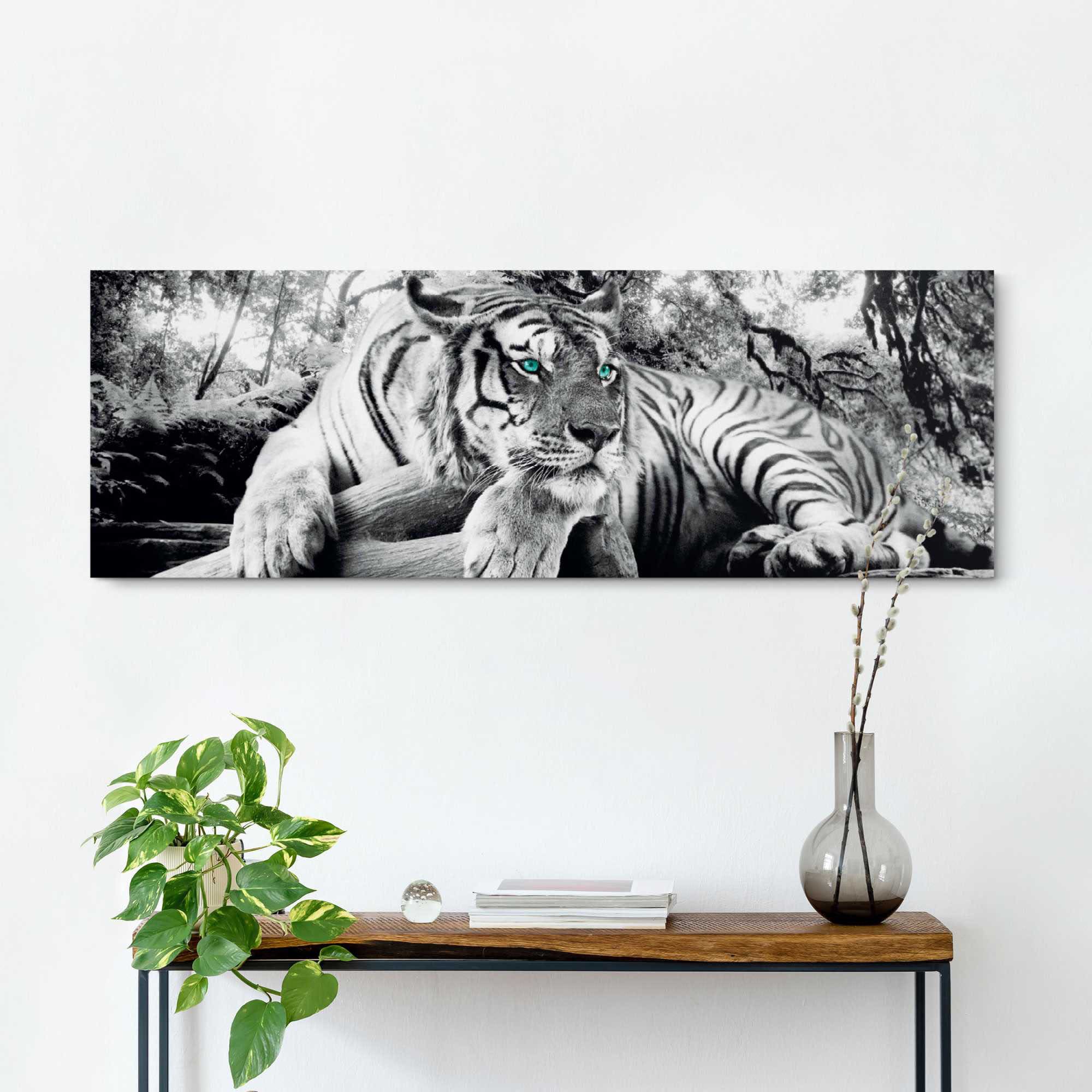 Reinders! Wandbild »Tigerblick Wandbild Tiger - Raten bestellen Raubtier - - Wandbild auf Wohnzimmer Wandbild«