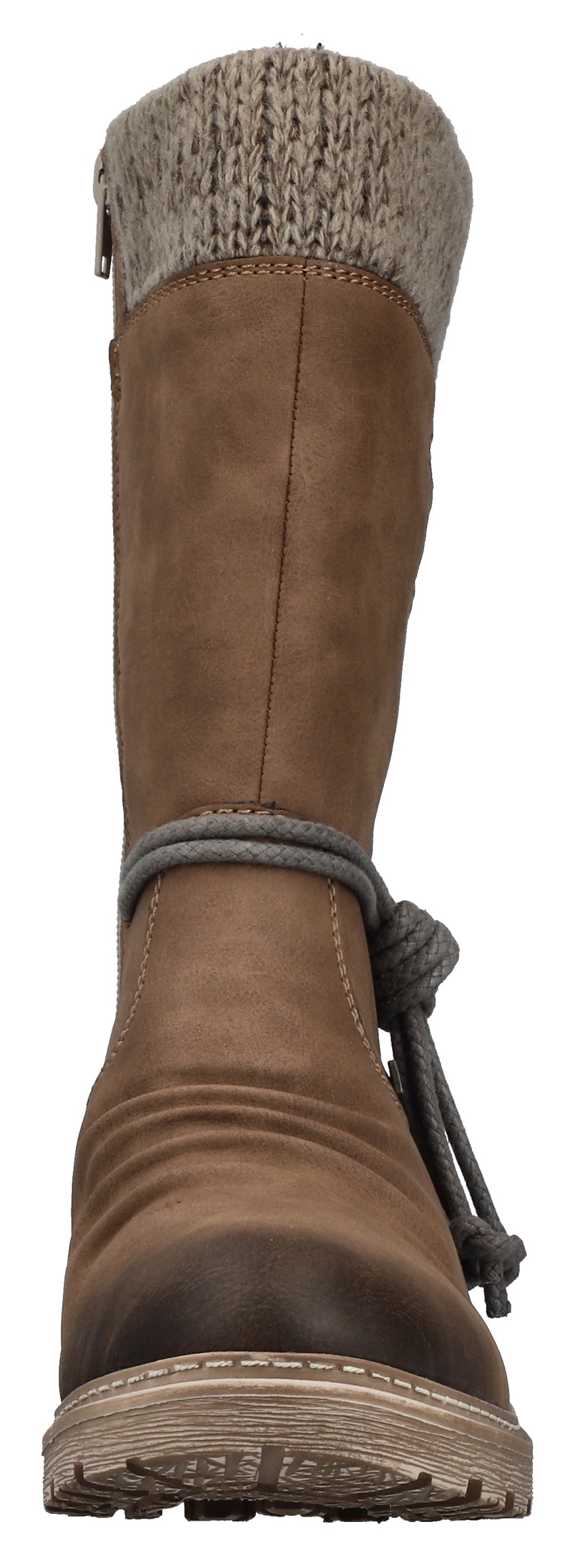 Rieker Winterstiefel  , Winterboots, Blockabsatz, TEX-Membran, mit gestricktem Schaftrand