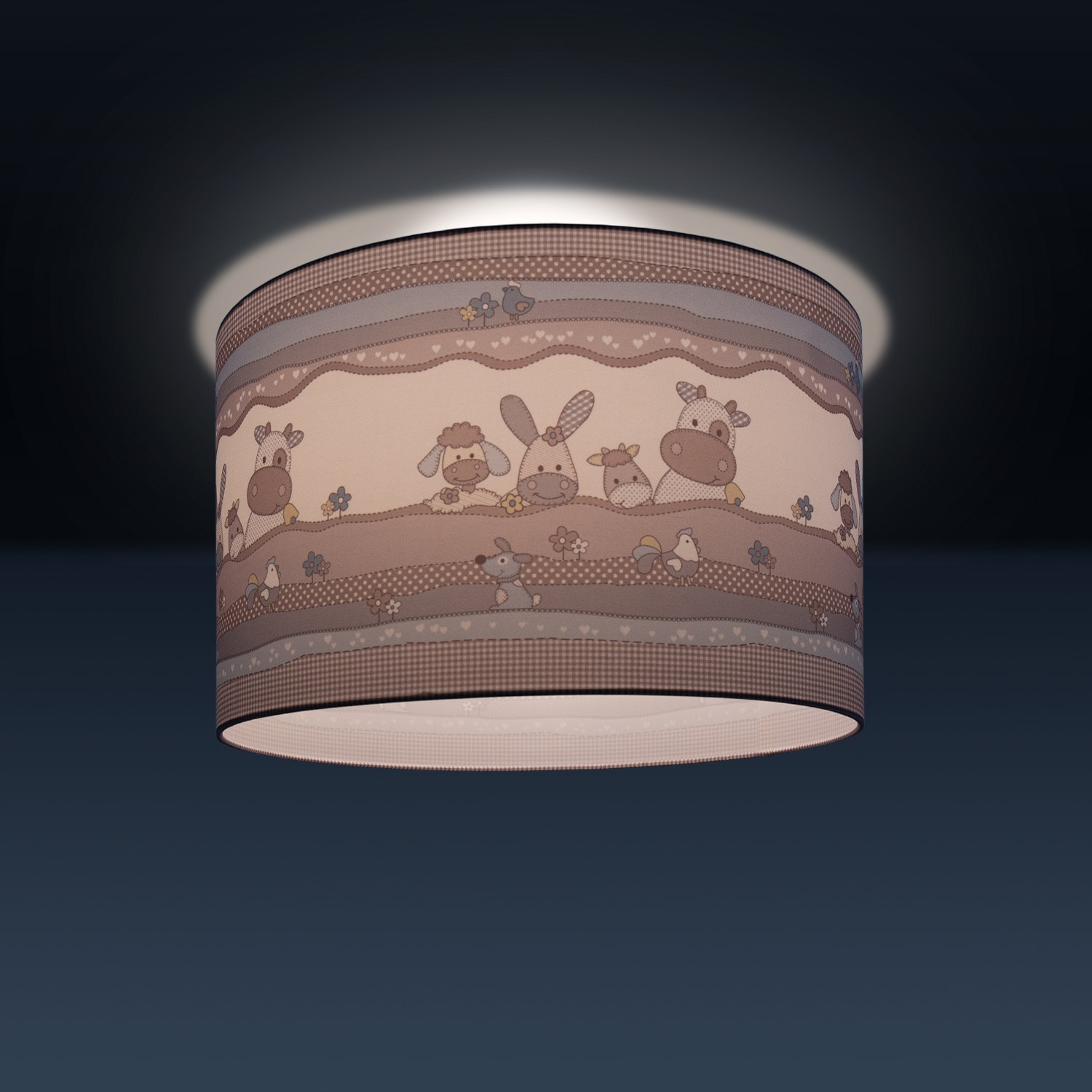 Paco Home Deckenleuchte »Cosmo 210«, 1 flammig, Leuchtmittel E27 | ohne Leuchtmittel, Kinderlampe Deckenlampe LED Kinderzimmer Lampe Tier-Motiv, E27