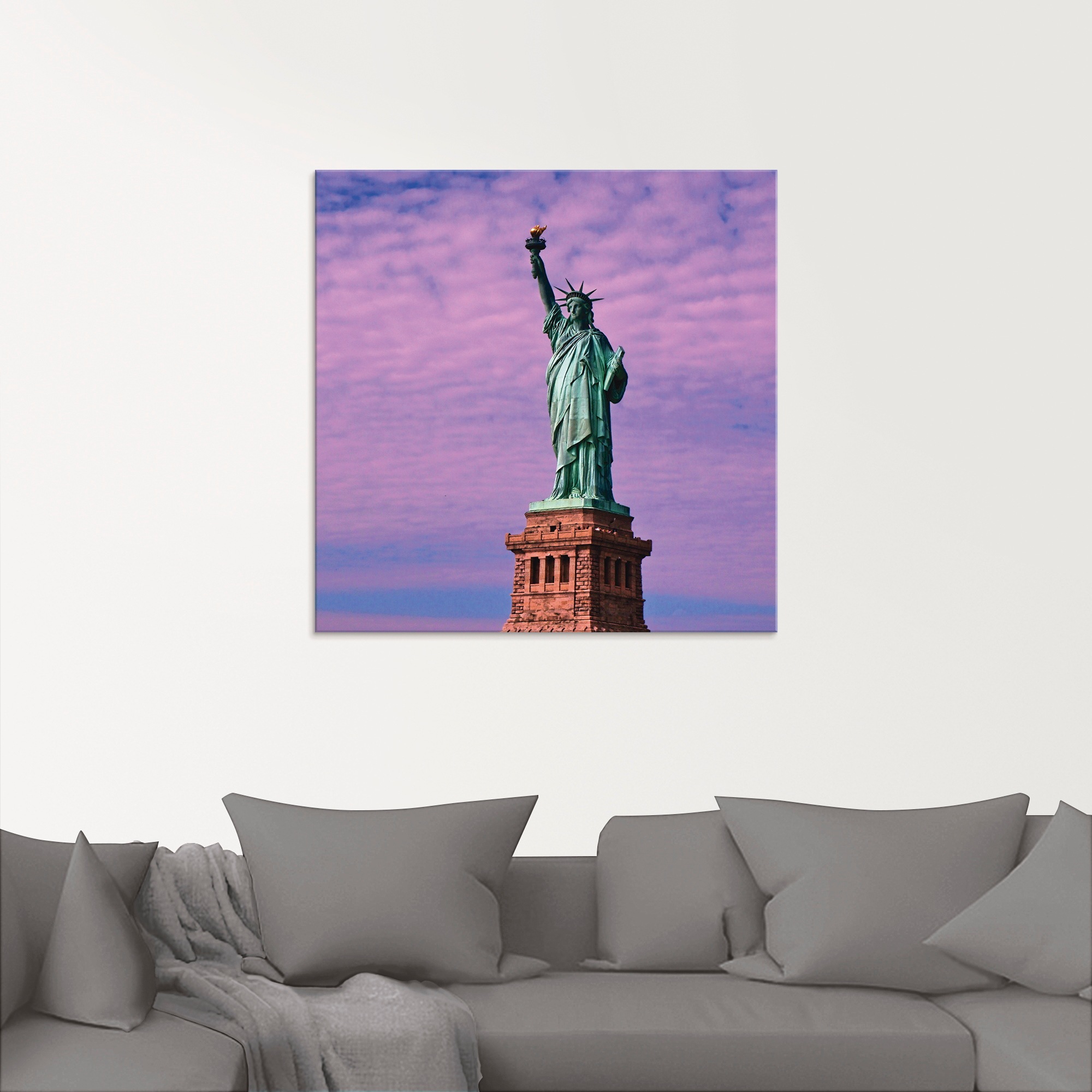Artland Glasbild »Freiheitsstatue« Amerika 1 Stk. tlg. in verschiedenen Grö günstig online kaufen
