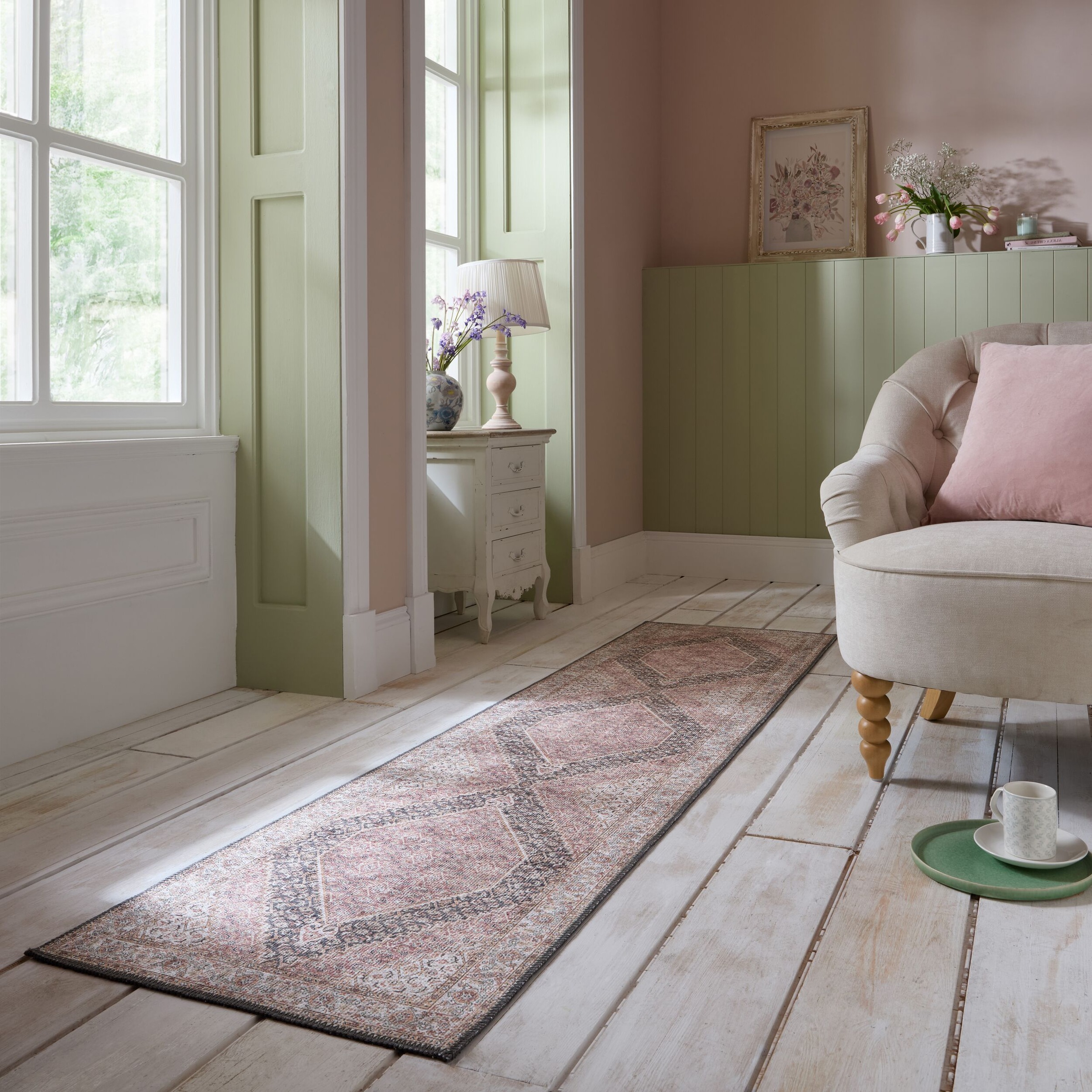 FLAIR RUGS Teppich »Briony«, rechteckig, 4 mm Höhe, Waschbarer Traditionell günstig online kaufen