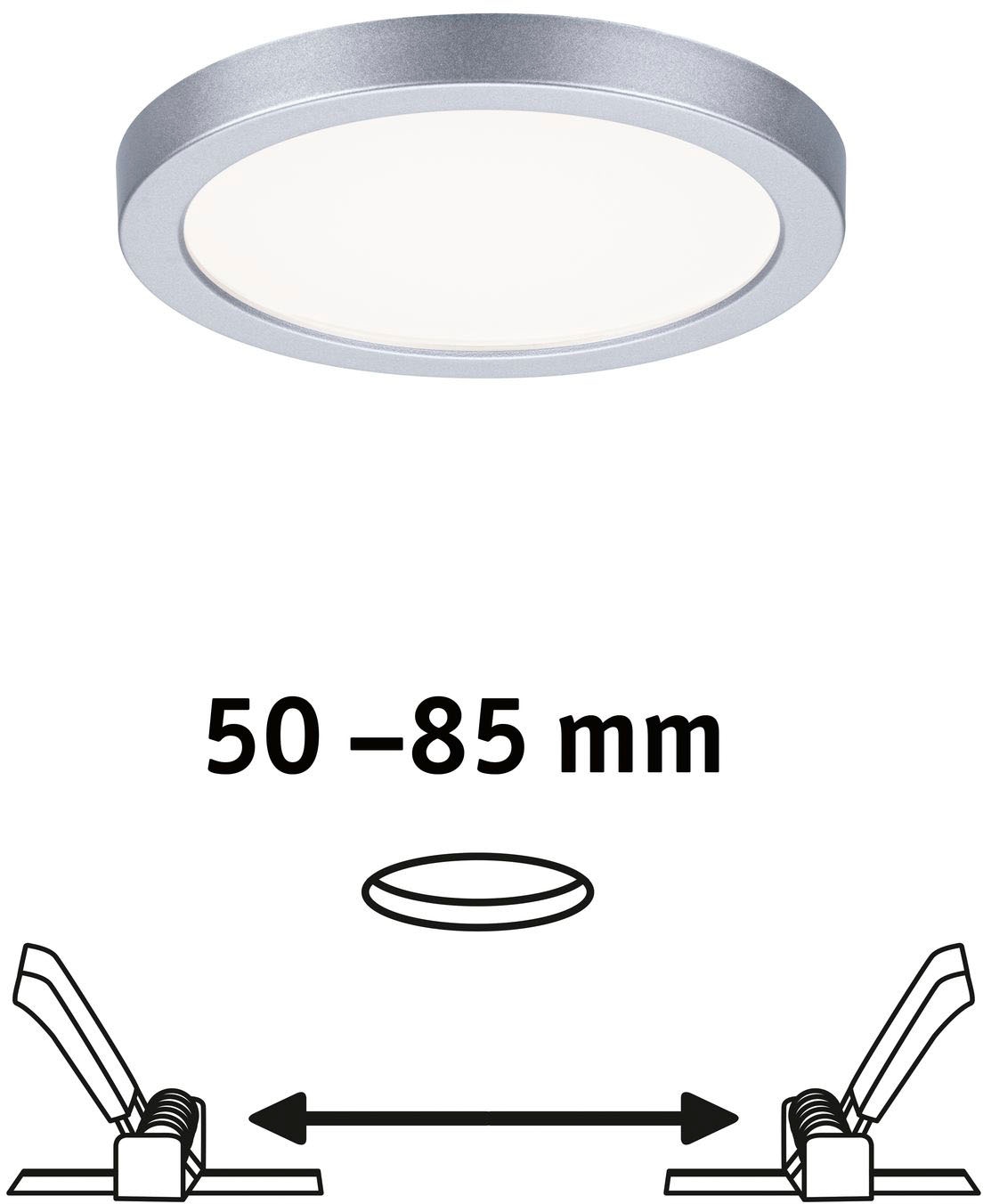 Paulmann LED Bad-Einbauleuchte »Areo«, Schutzart IP44, Ø 11,8 cm, inkl. LED Leuchtmittel