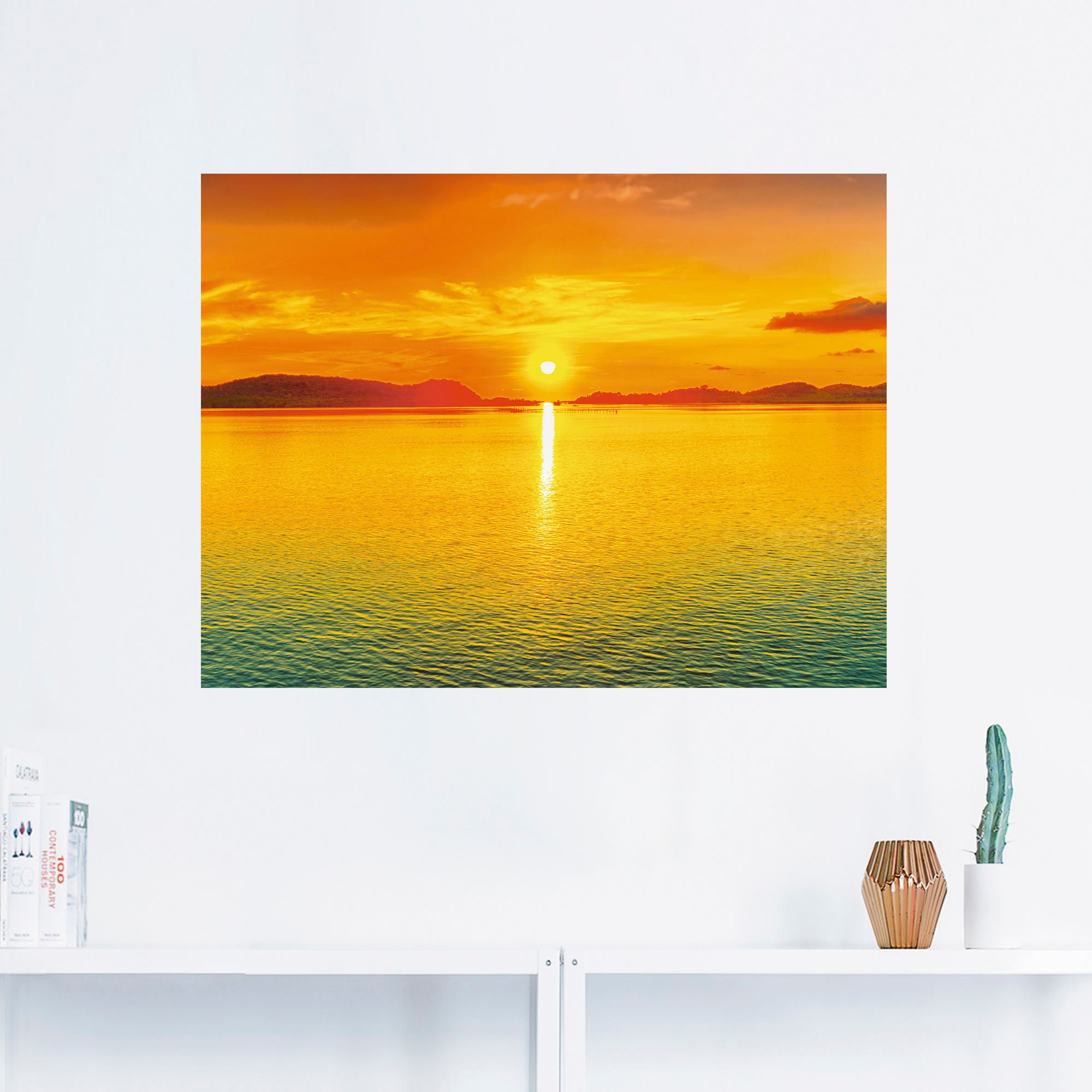 Artland Wandfolie »Sonnenuntergangspanorama«, Sonnenaufgang & -untergang, ( günstig online kaufen