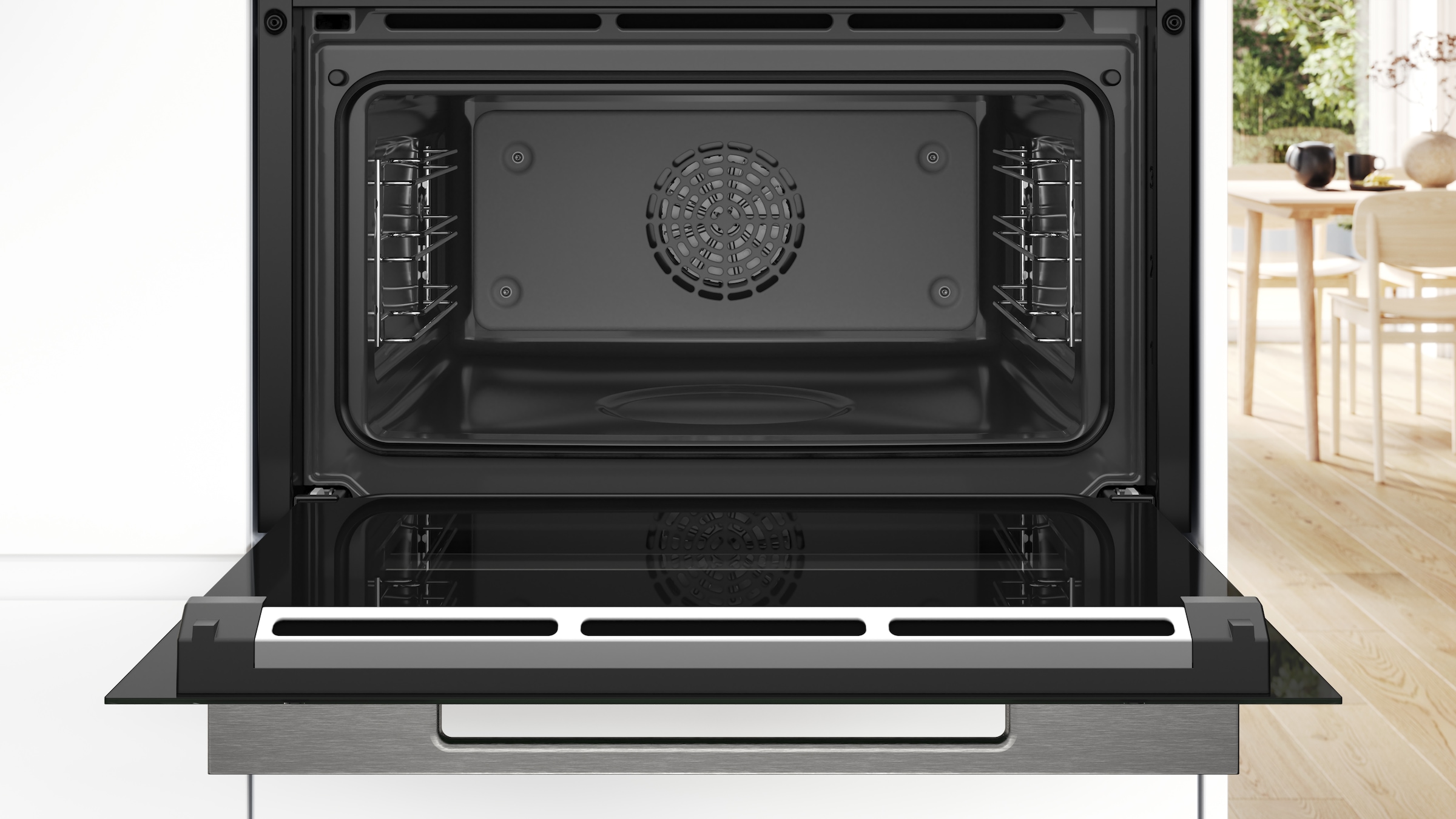 BOSCH Dampfbackofen Serie 8 »CSG7361B1«, mit Teleskopauszug nachrüstbar, AirFry-Funktion