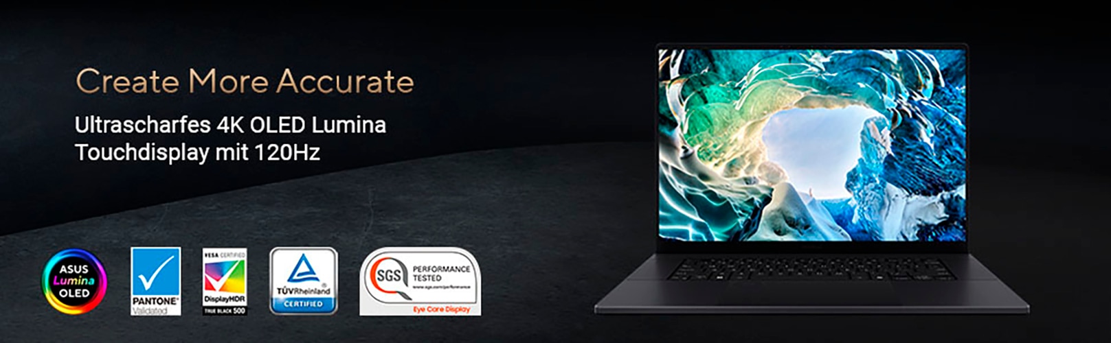 Asus Notebook »ProArt P16 H7606WI-ME154WS«, 40,6 cm, / 16 Zoll, AMD, Ryzen™ AI 9, GeForce RTX 4070, 1000 GB SSD