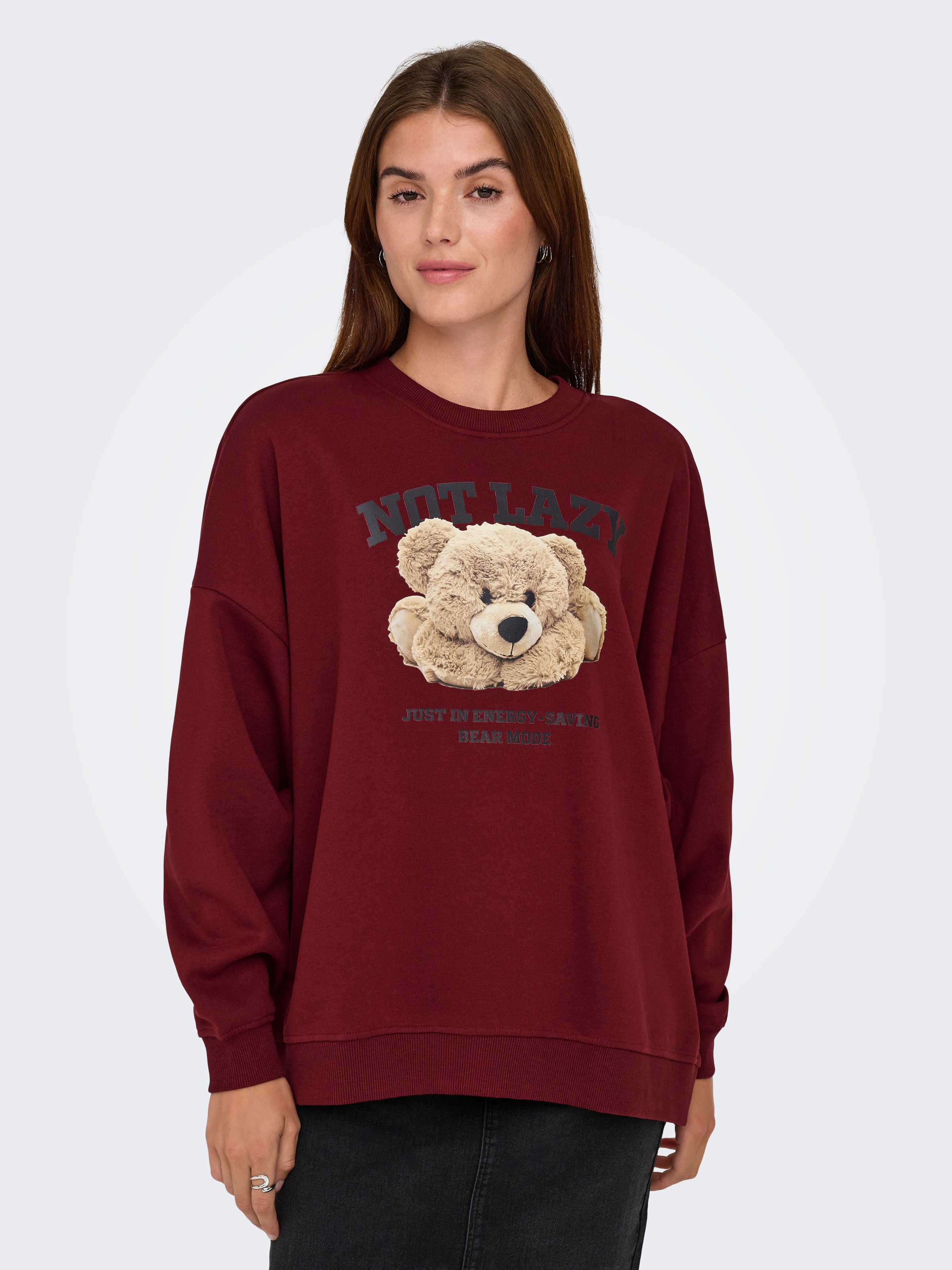 ONLY Sweatshirt »ONLBILA L/S BEAR O-NECK SWT«

