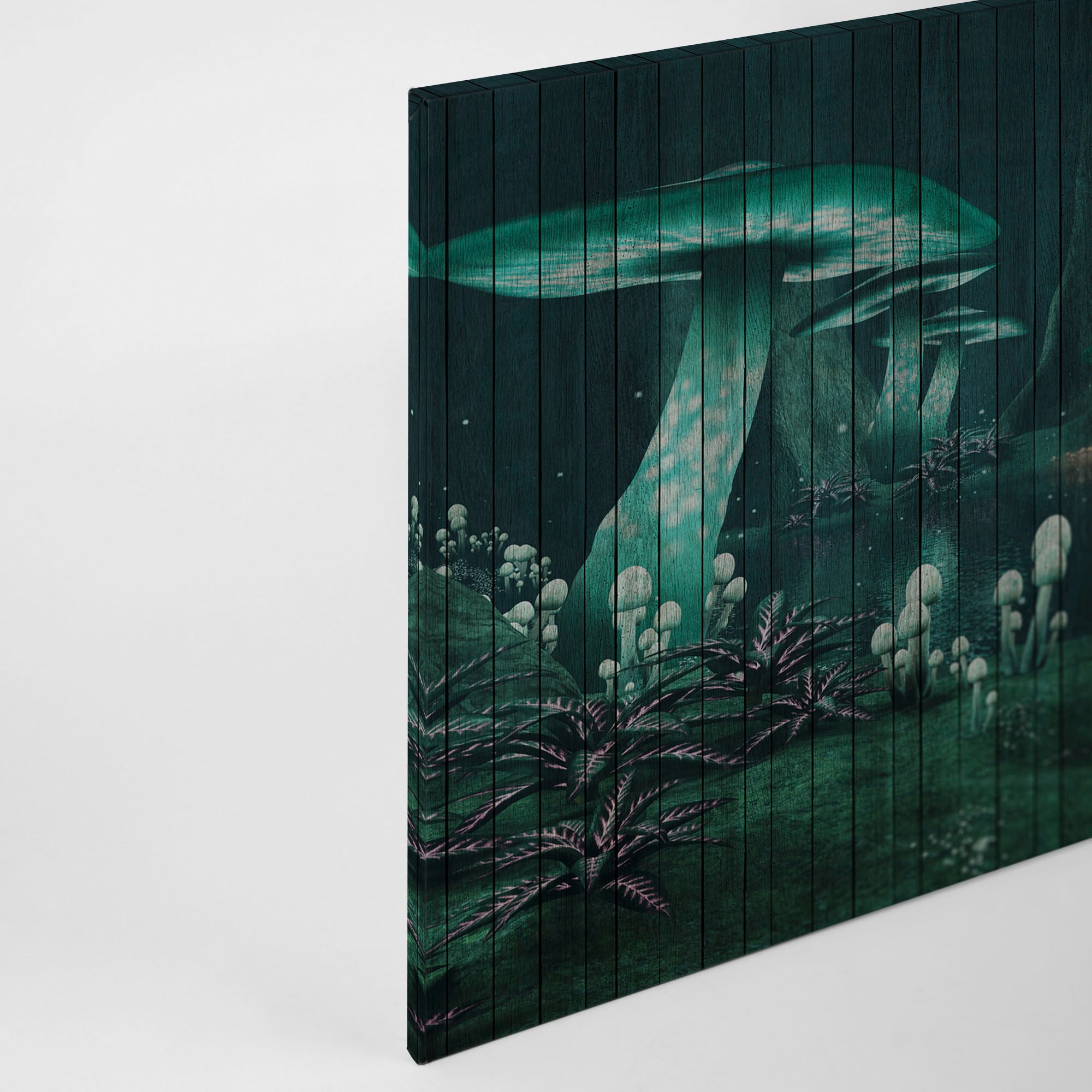 A.S. Création Leinwandbild »fantasy«, Kunst-Abstrakt-Kinder, (1 St.), Keilrahmen Bild Holzoptik Fantasiewelt Leinwand-Bild Wohnzimmer modern
