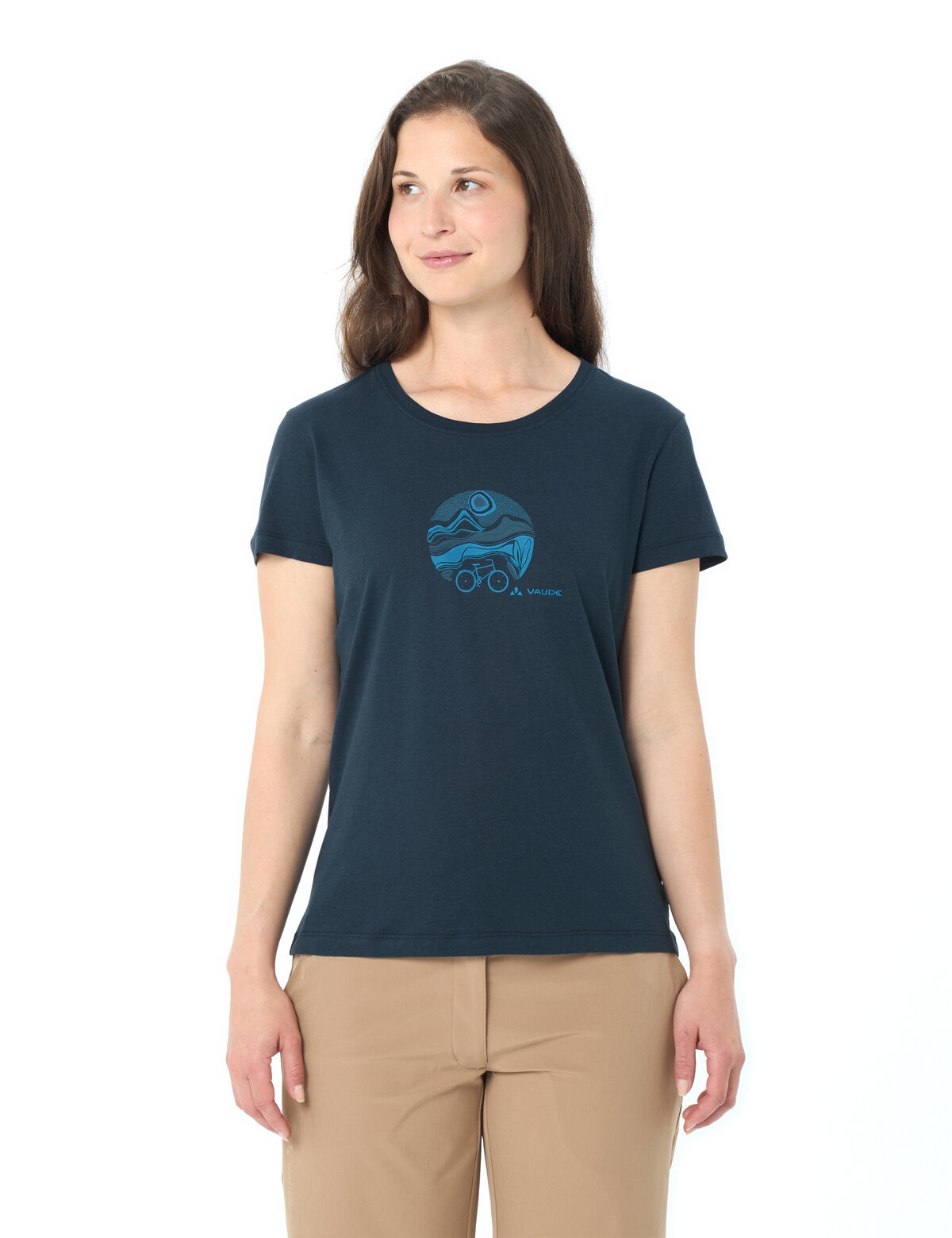 VAUDE Funktionsshirt »WOMEN'S CYCLIST T-SHIRT V« sportliche Passform, Kurzarm, für Radsport und Outdoor-Aktivitäten