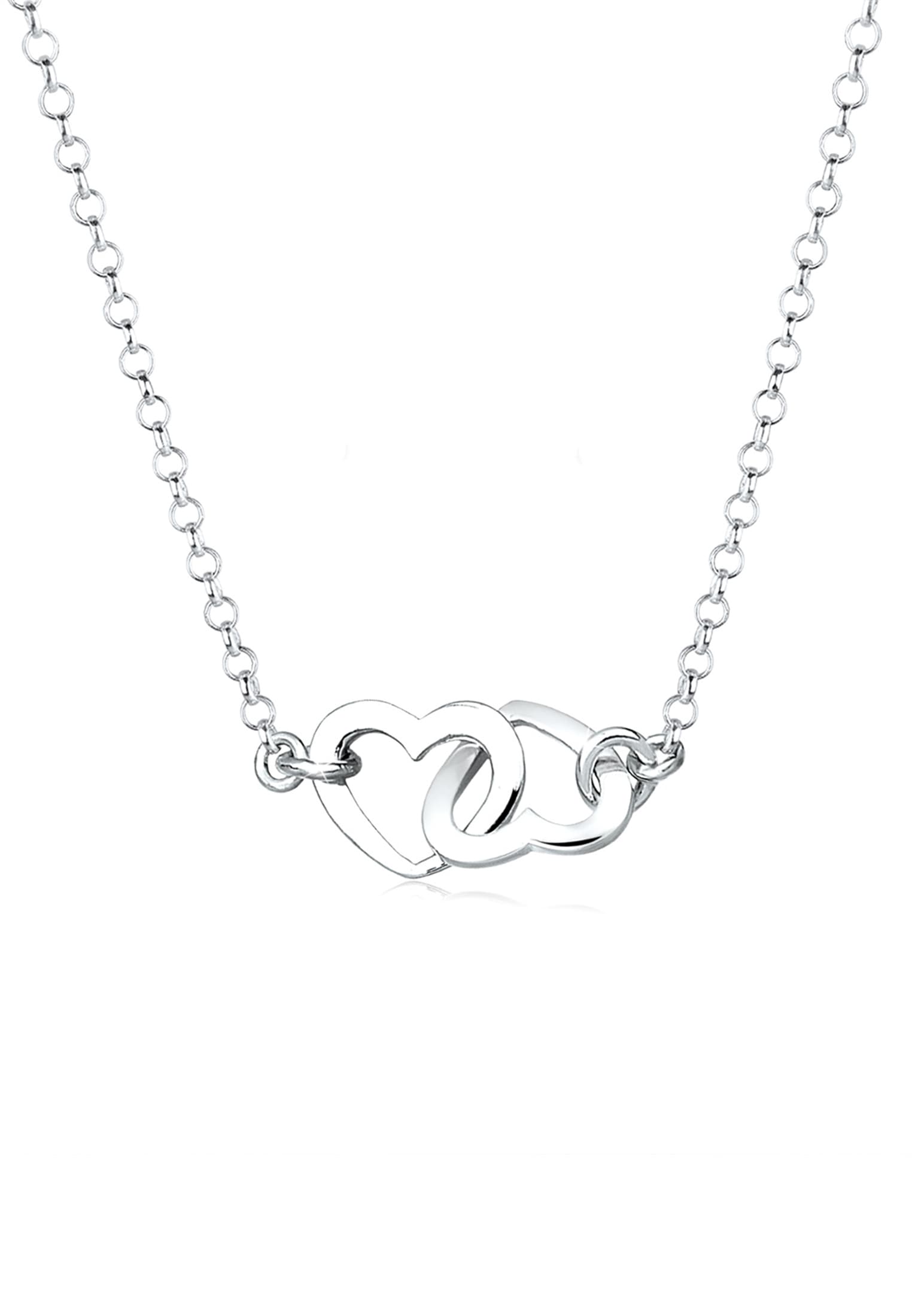 Elli Kette mit Anhänger »Herz Liebe 925 Sterling Silber«