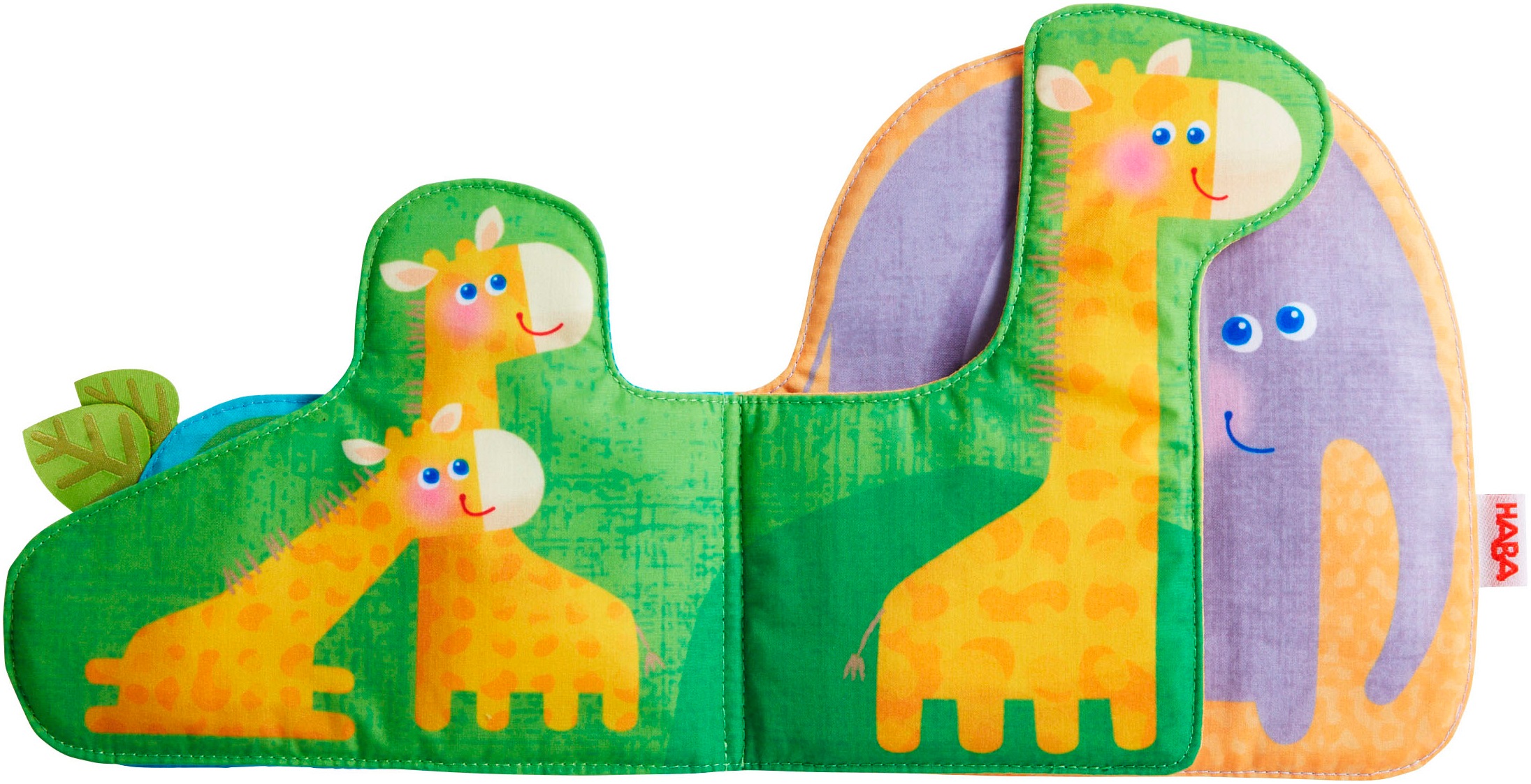 Haba Greifspielzeug »Stoffbuch Wilde Tiere«