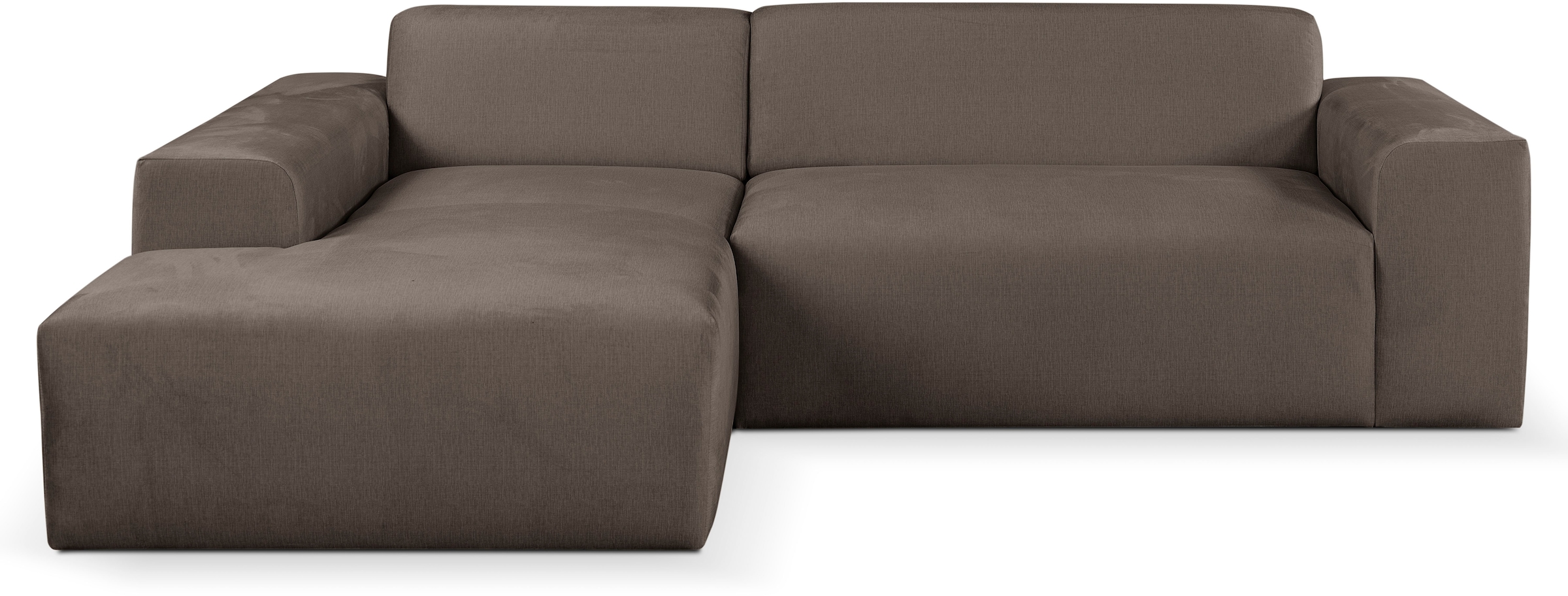 WERK2 Ecksofa »Zeus-L modern & zeitlos, Breite 253 cm, bequemes Sofa« Curvy günstig online kaufen