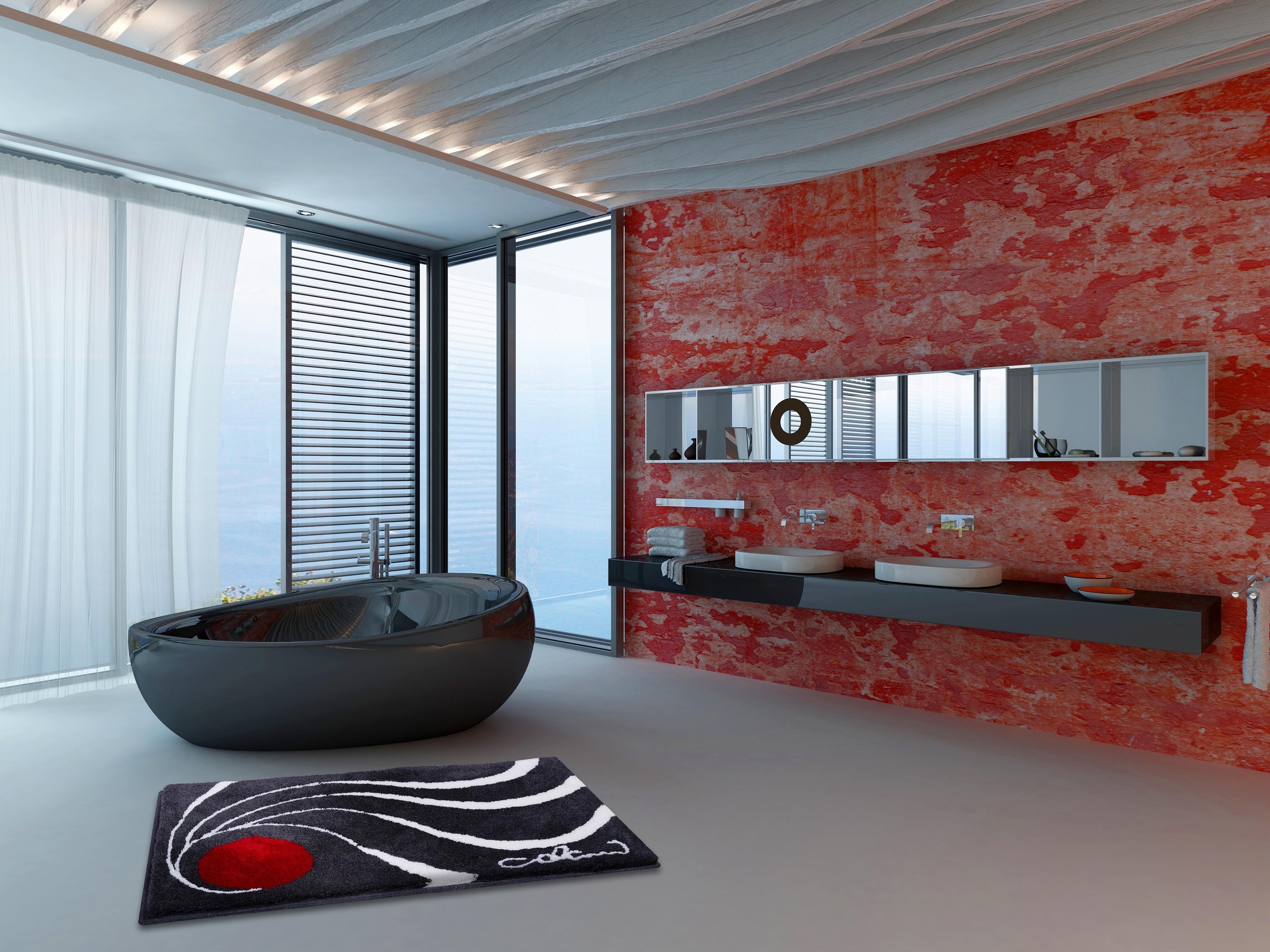 Colani Badematte Colani 18, Höhe 24 mm, rutschhemmend beschichtet, fußboden günstig online kaufen