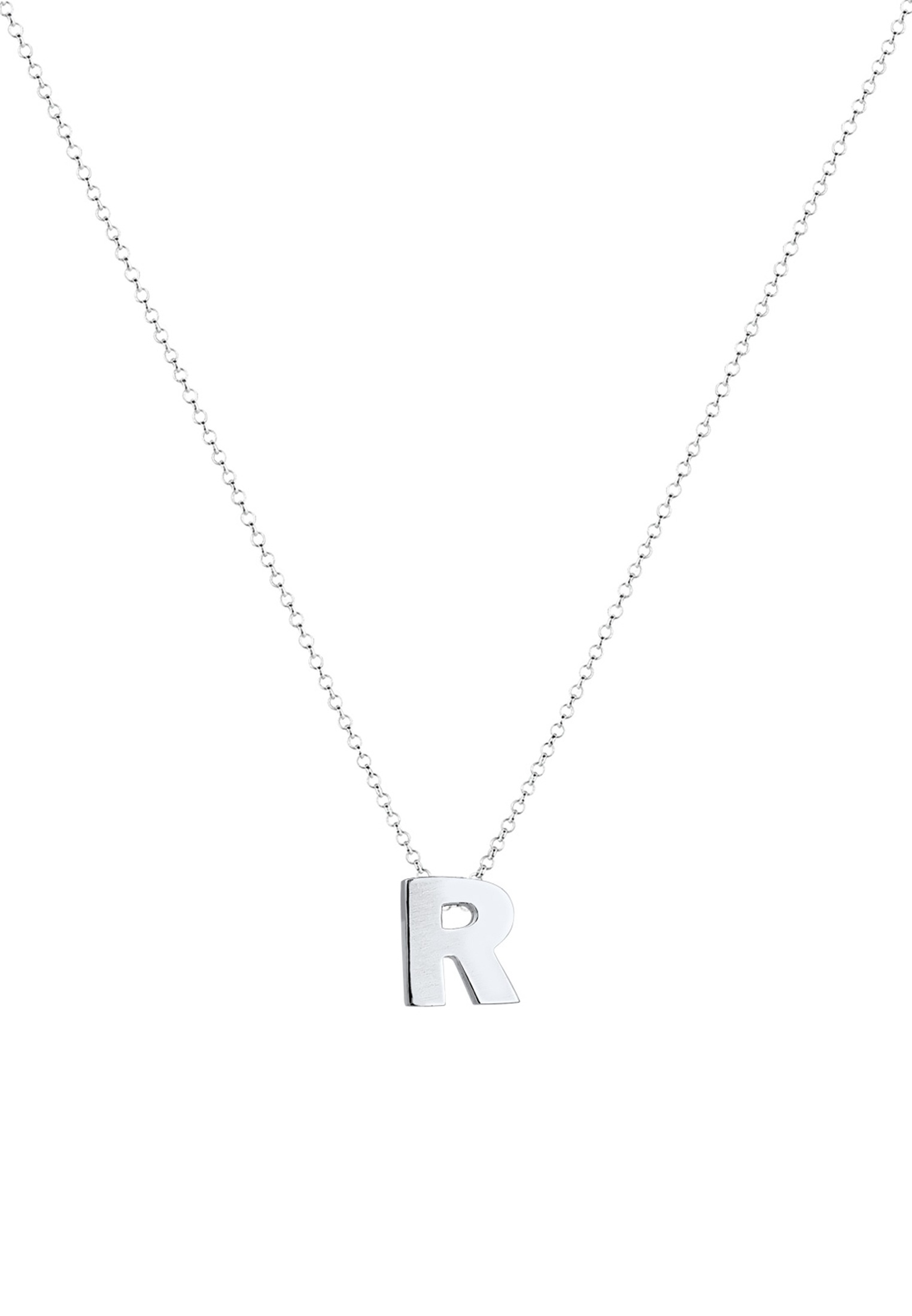 Elli Kette mit Anhänger »Buchstabe R Initialen Trend Minimal 925 Silber«
