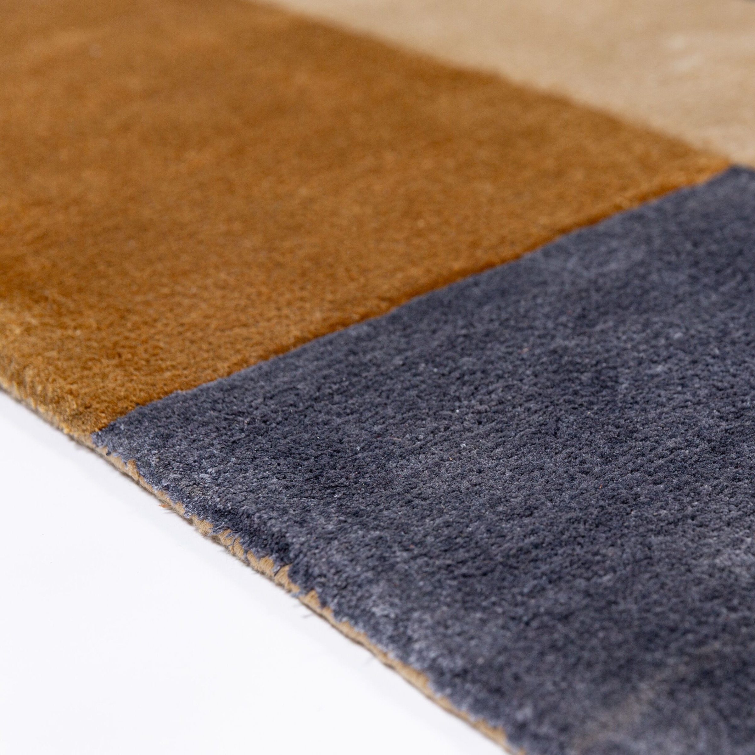 FLAIR RUGS Designteppich »Polaris Viskose Teppich« rechteckig 8 mm Höhe Modernes Colour-Blocking-Muster
